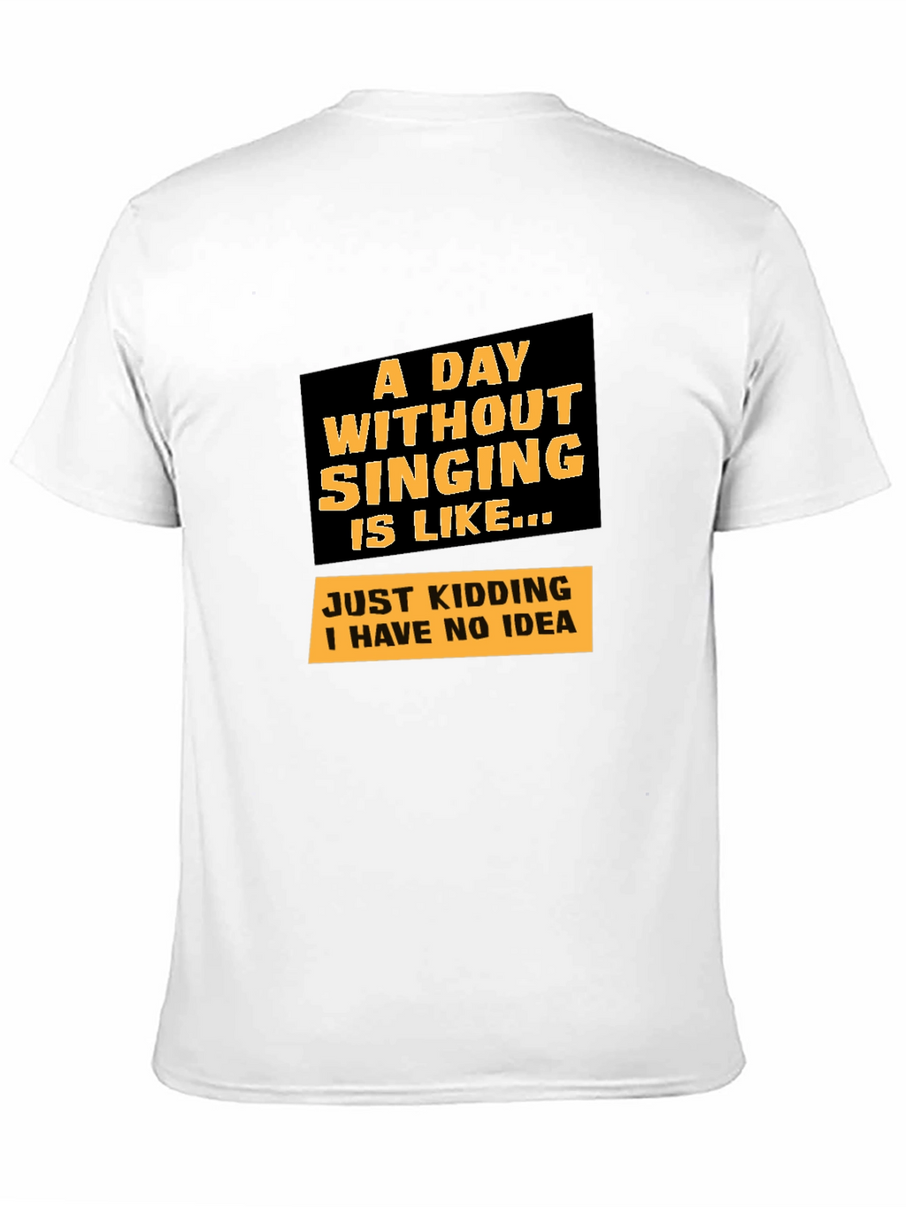 Singing Joke Graphic Tee - Humorous Musician T-Shirt