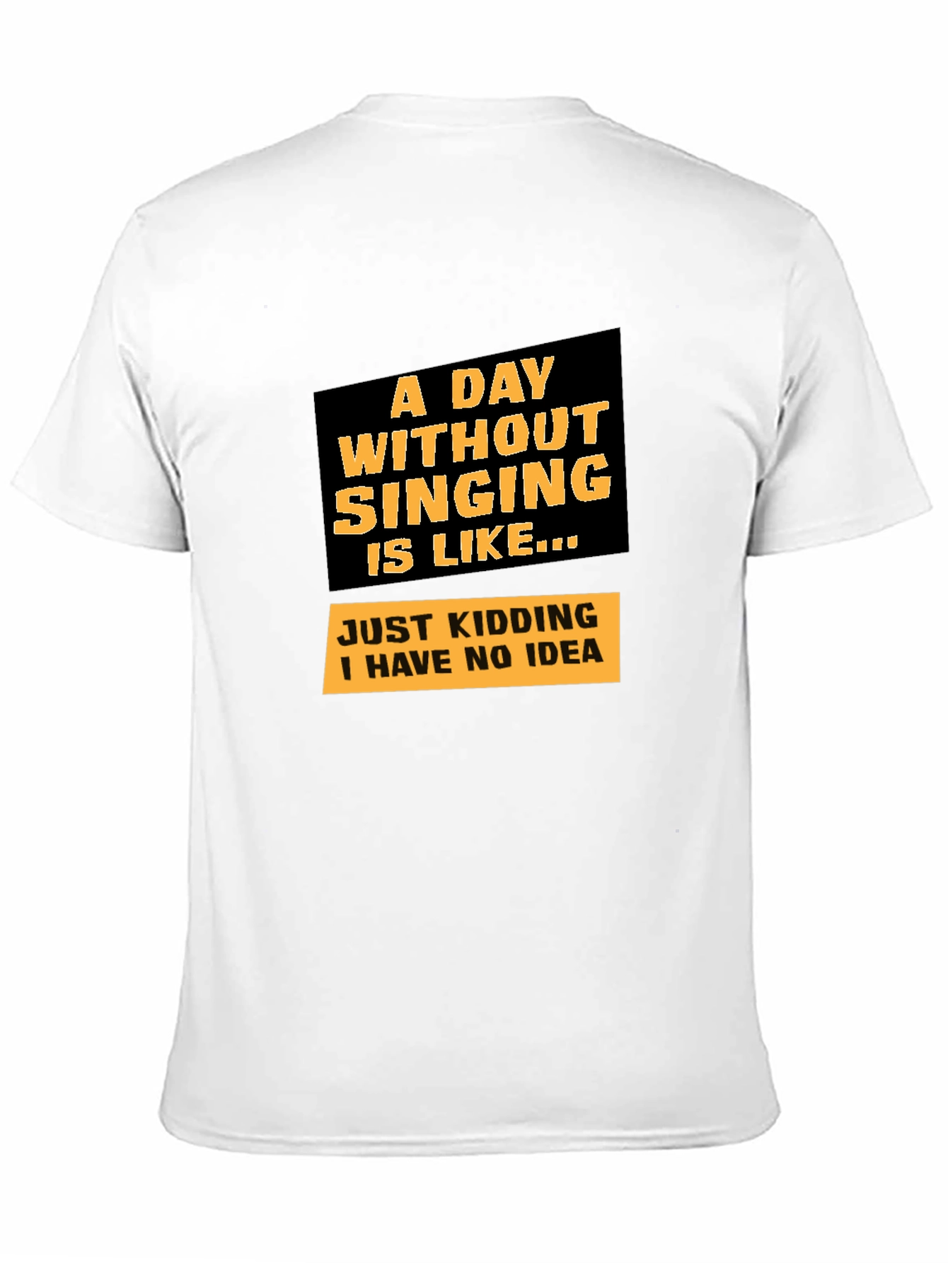 Singing Joke Graphic Tee - Humorous Musician T-Shirt