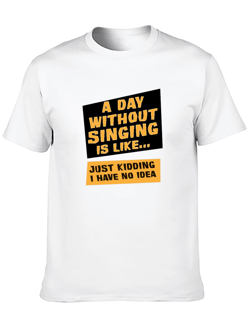 Singing Joke Graphic Tee - Humorous Musician T-Shirt