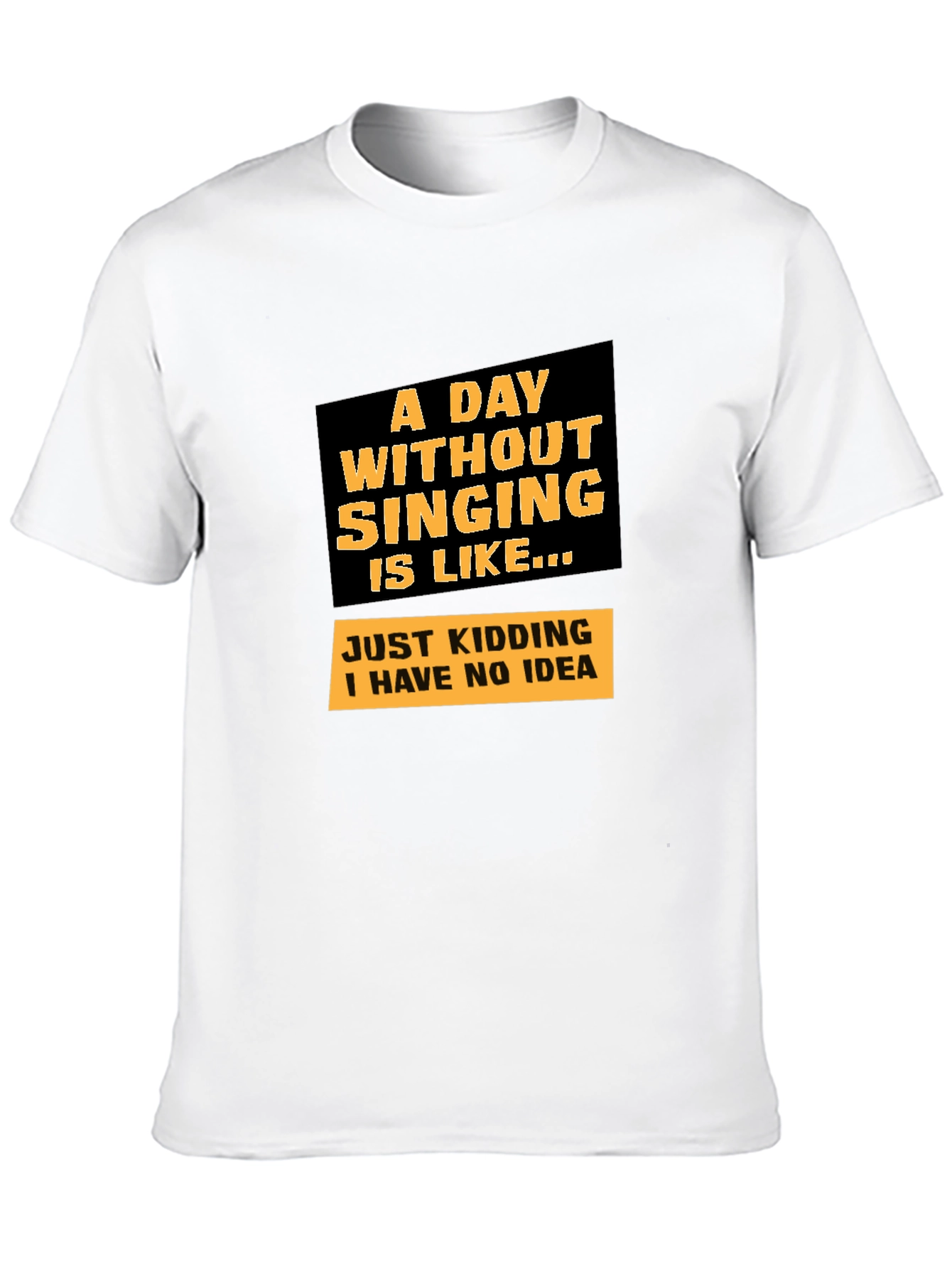 Singing Joke Graphic Tee - Humorous Musician T-Shirt