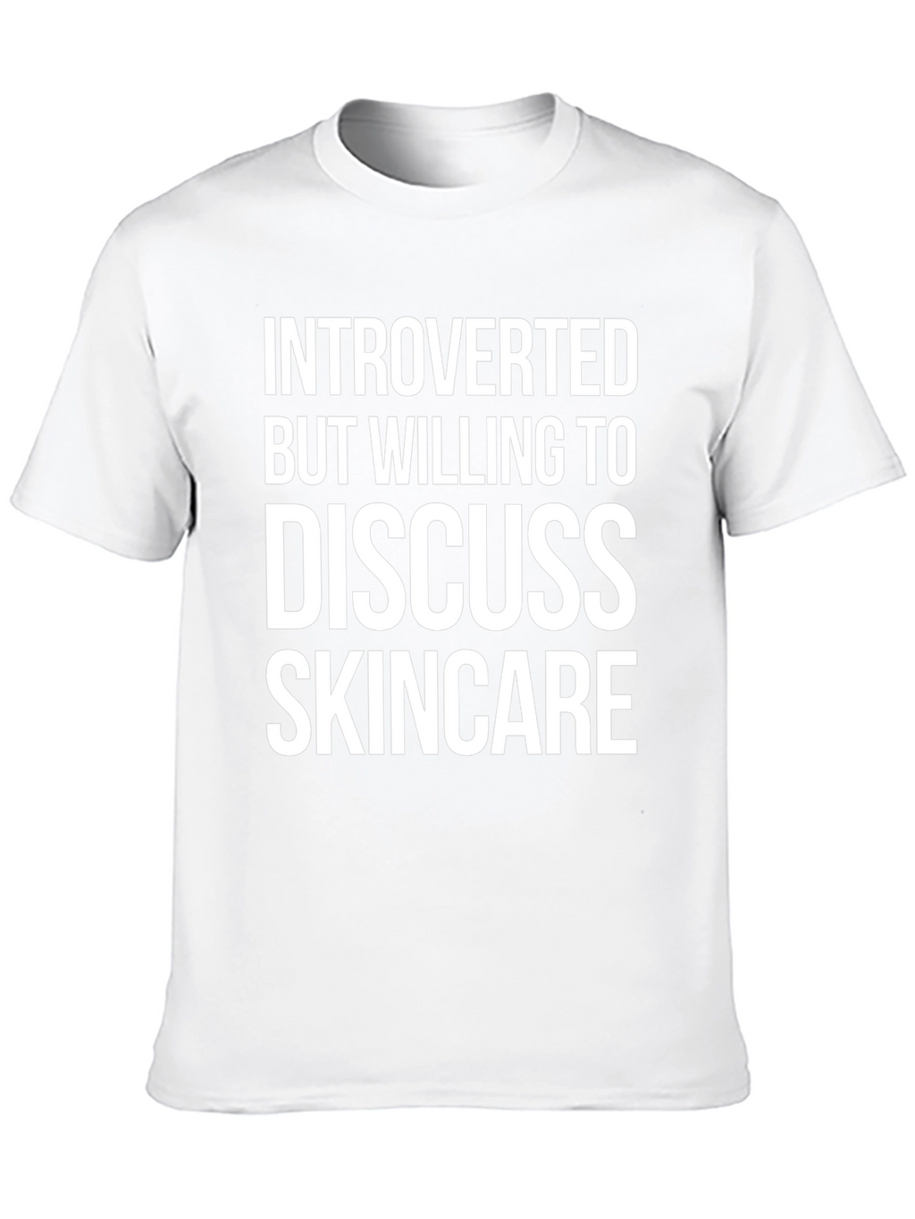 Introverted Skincare T-Shirt - Black Cotton Tee