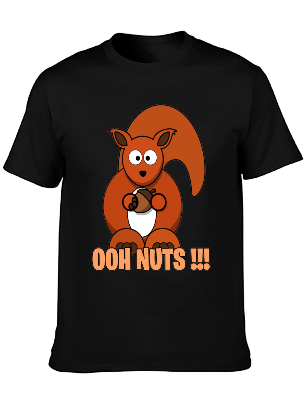 Ooh Nuts Squirrel Graphic Tee - Fun Novelty T-Shirt