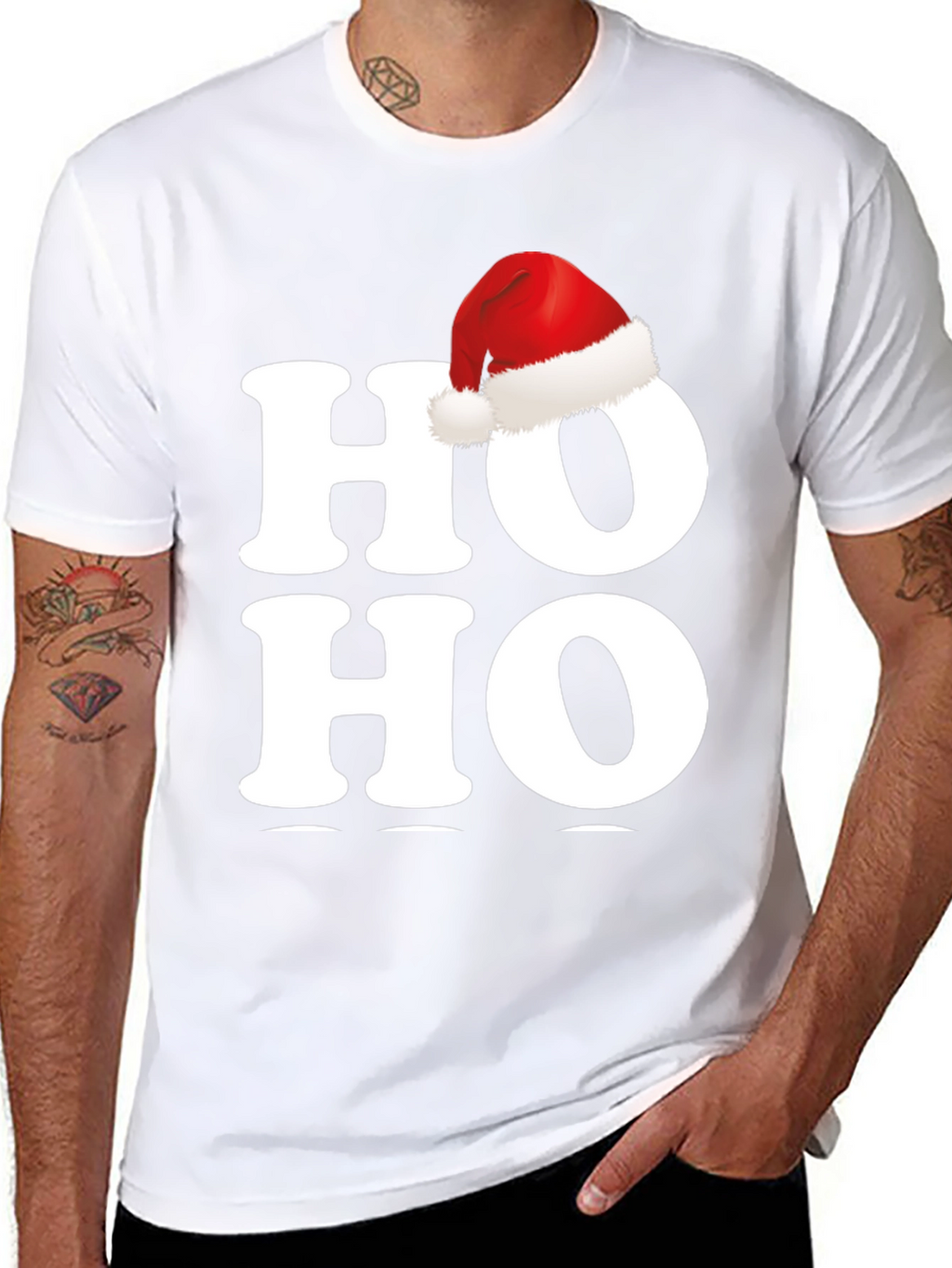 Festive Ho Ho Ho Christmas T-Shirt