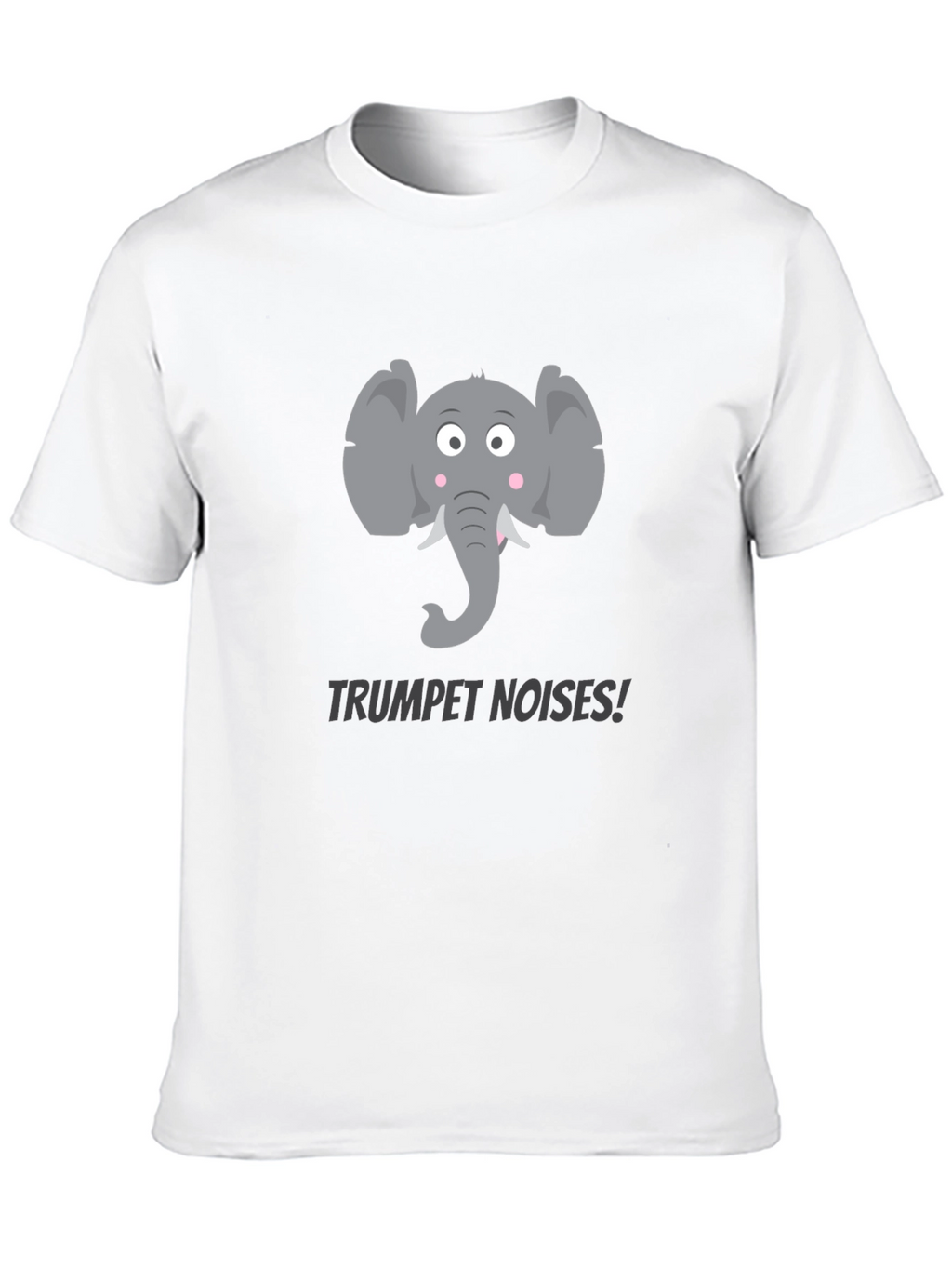 Elephant Trumpet Noises Graphic Tee - Black