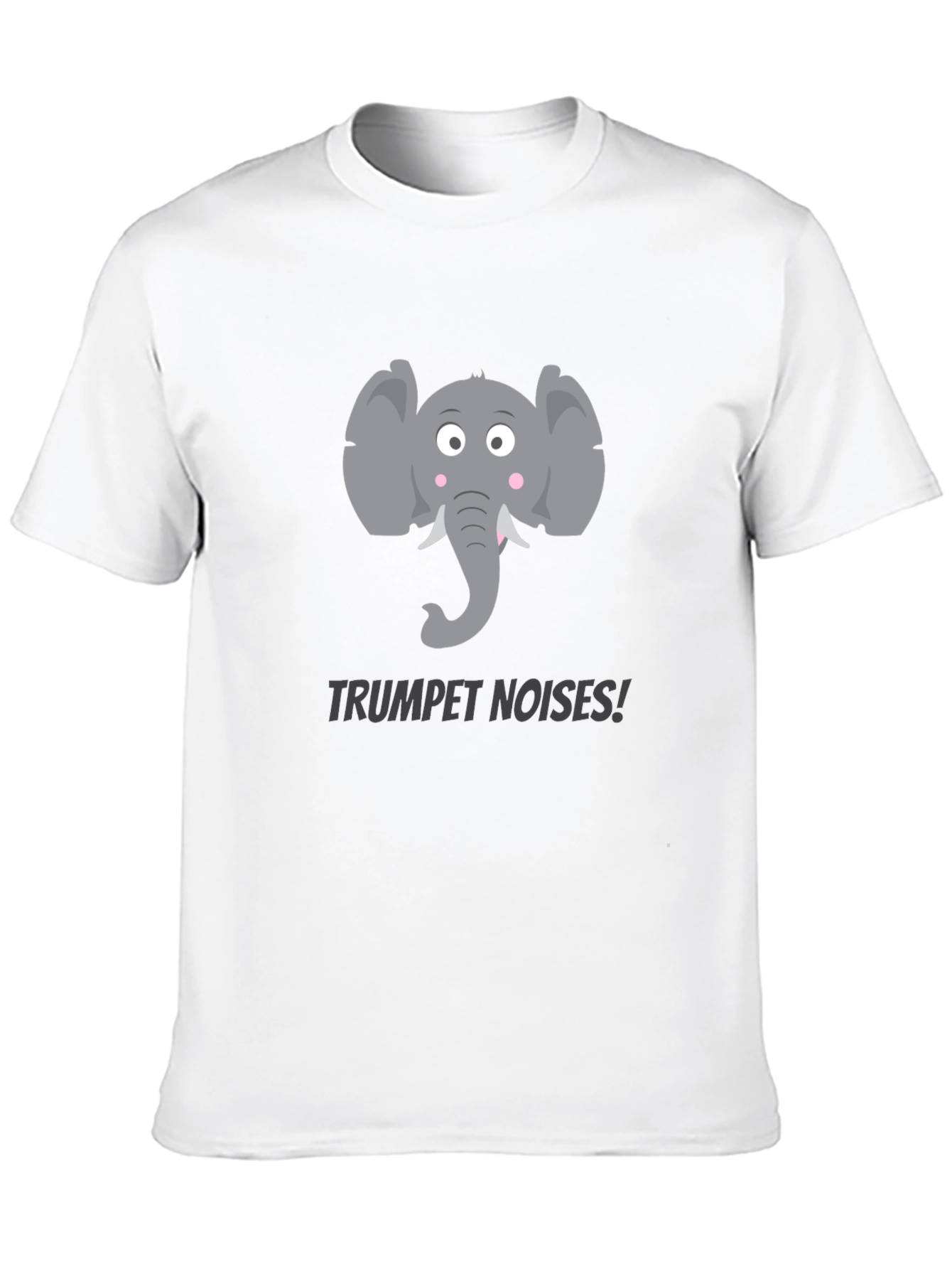 Elephant Trumpet Noises Graphic Tee - Black