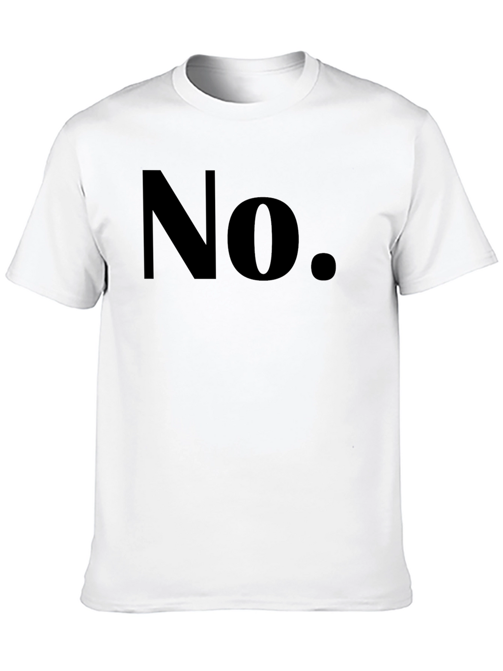 Mens No Graphic T-Shirt - Bold & Casual