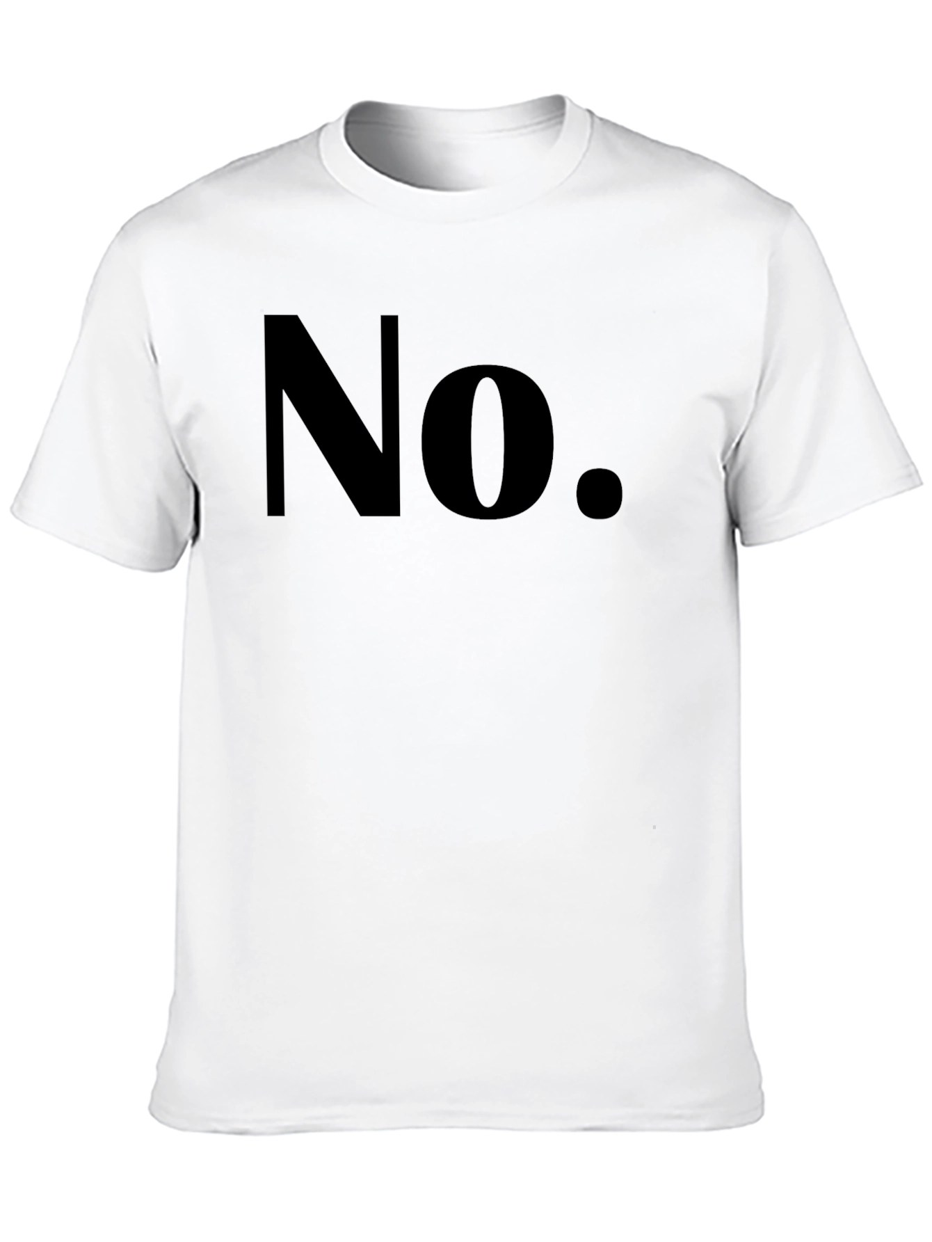 Mens No Graphic T-Shirt - Bold & Casual