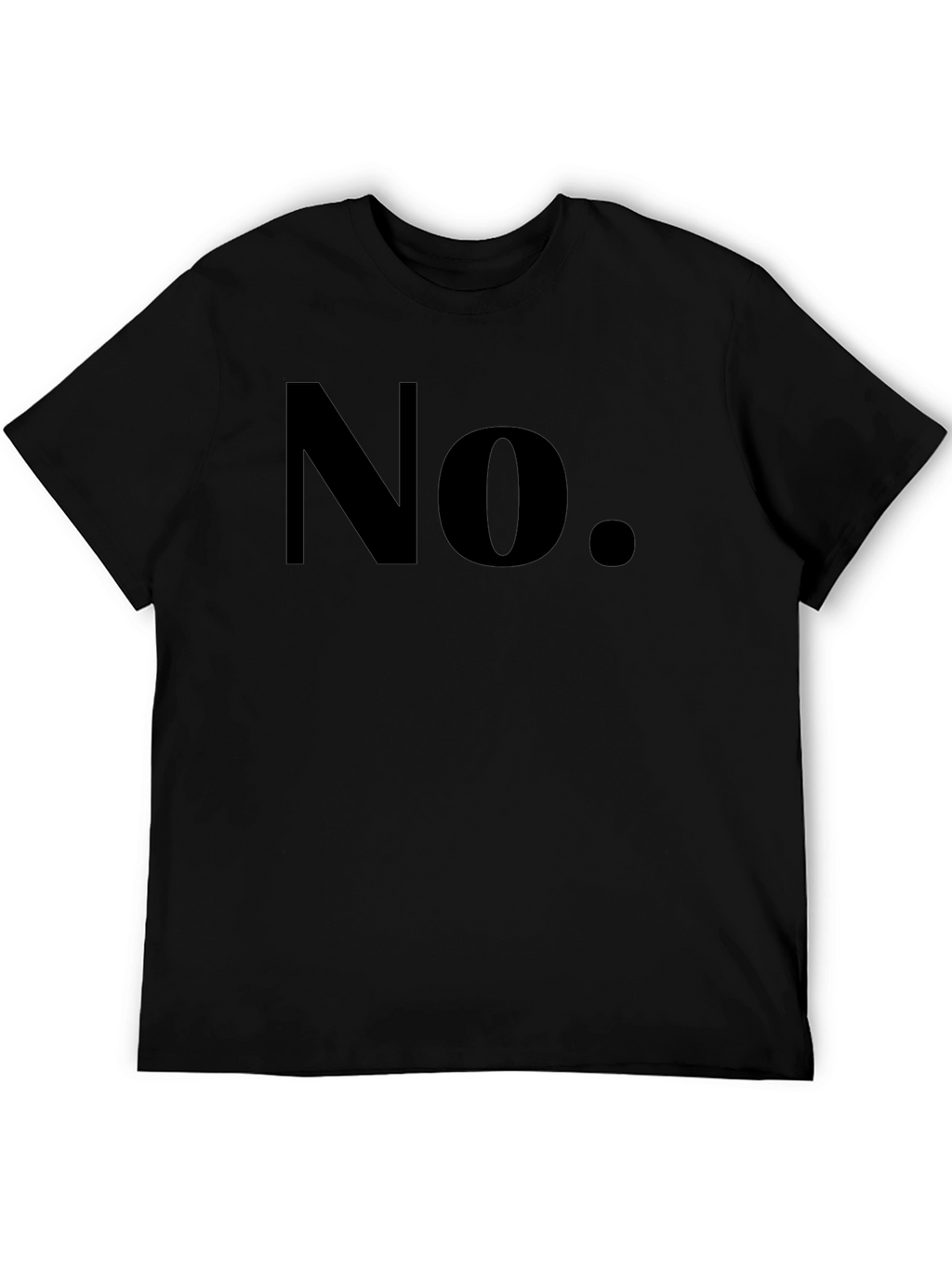 Mens No Graphic T-Shirt - Bold & Casual