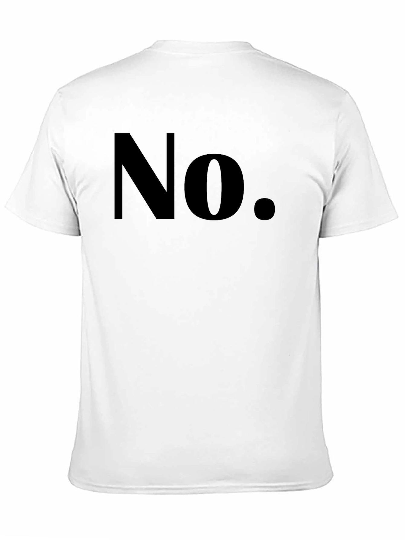Mens No Graphic T-Shirt - Bold & Casual