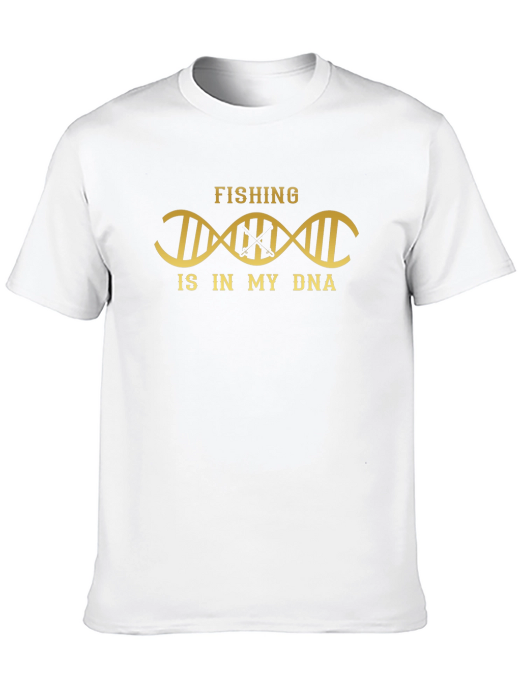 Fishing is in My DNA Black Graphic Tee