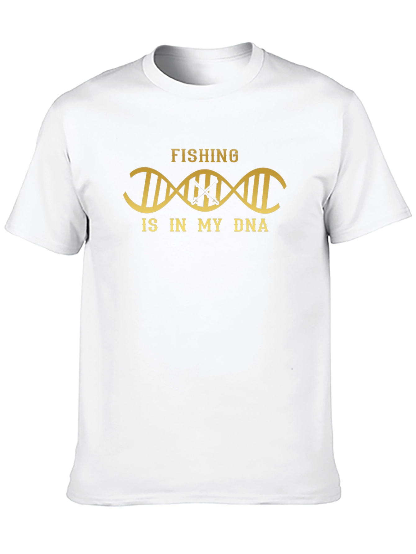 Fishing is in My DNA Black Graphic Tee