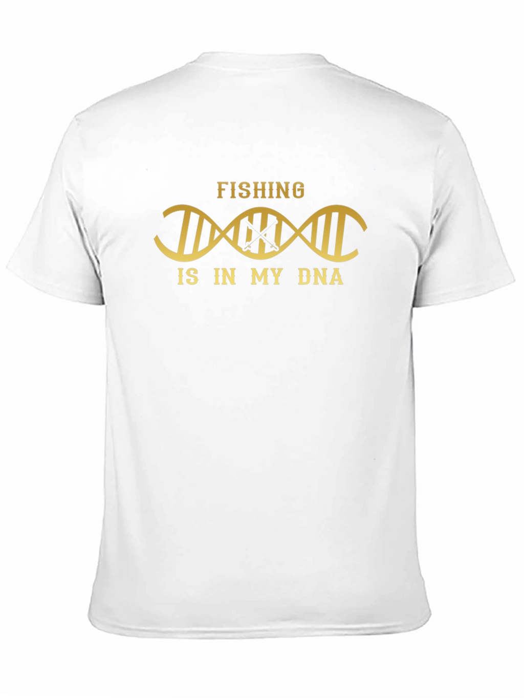 Fishing is in My DNA Black Graphic Tee