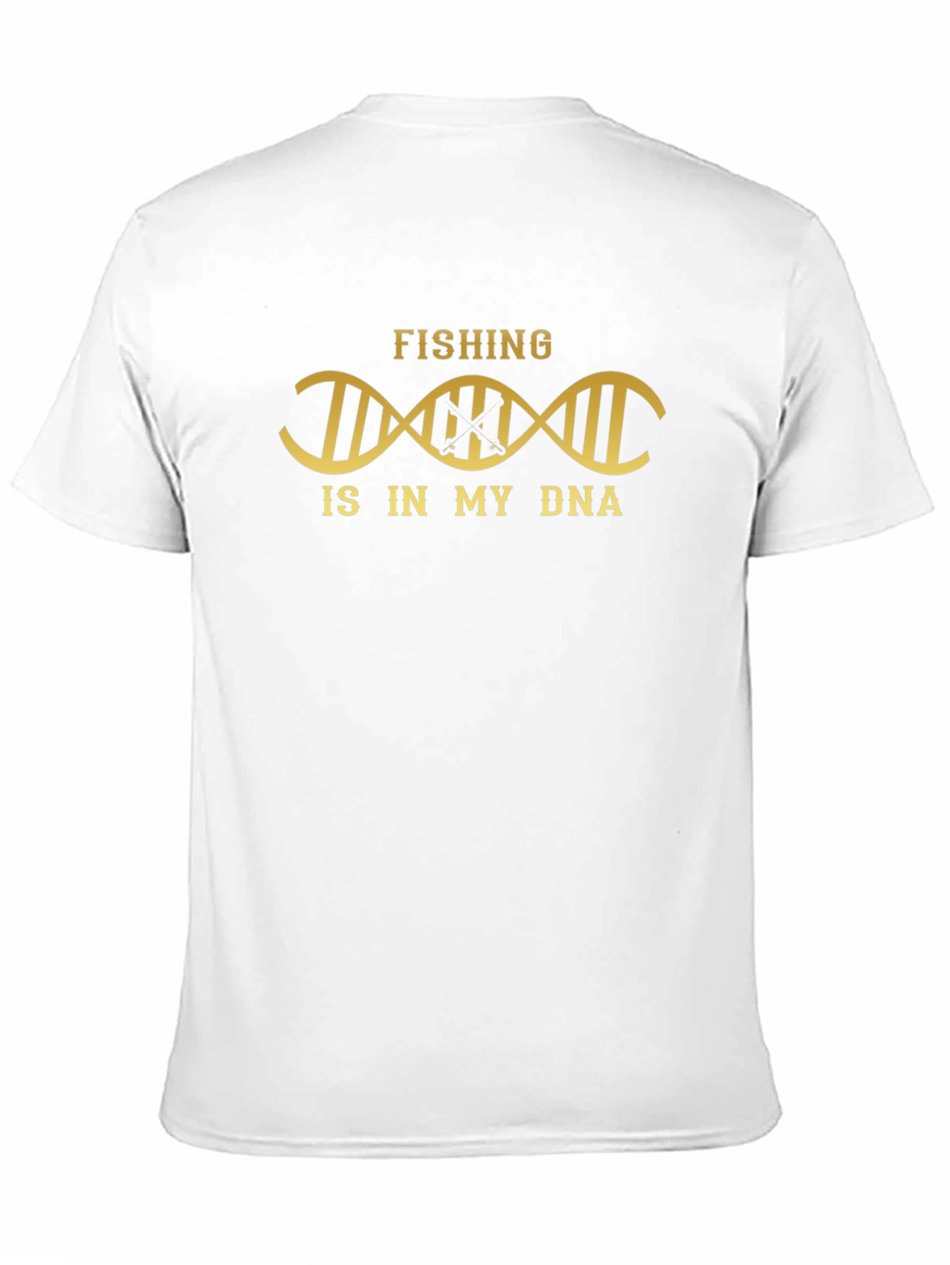 Fishing is in My DNA Black Graphic Tee