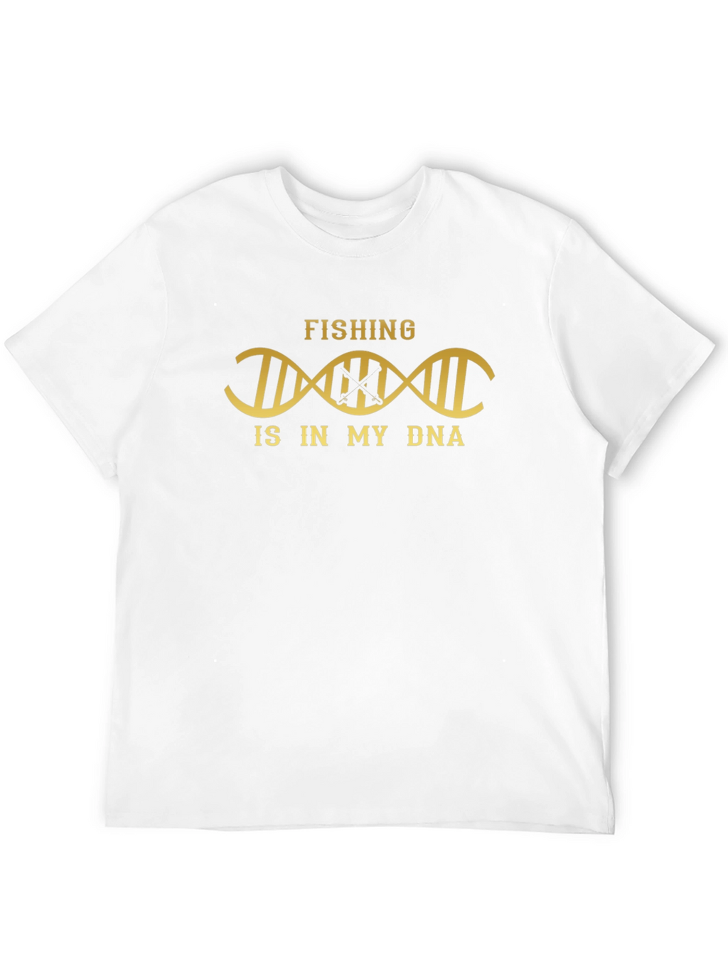 Fishing is in My DNA Black Graphic Tee