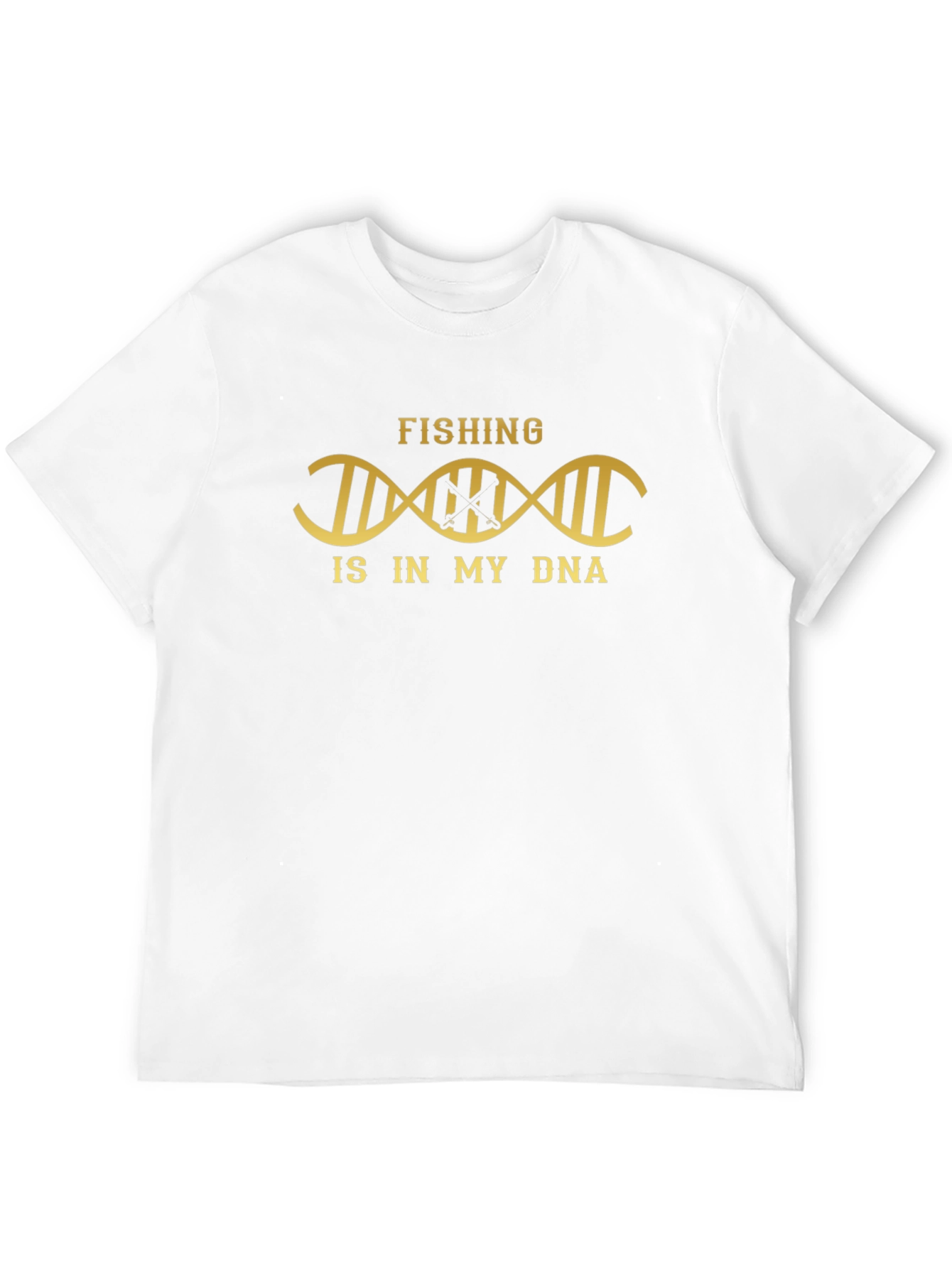 Fishing is in My DNA Black Graphic Tee