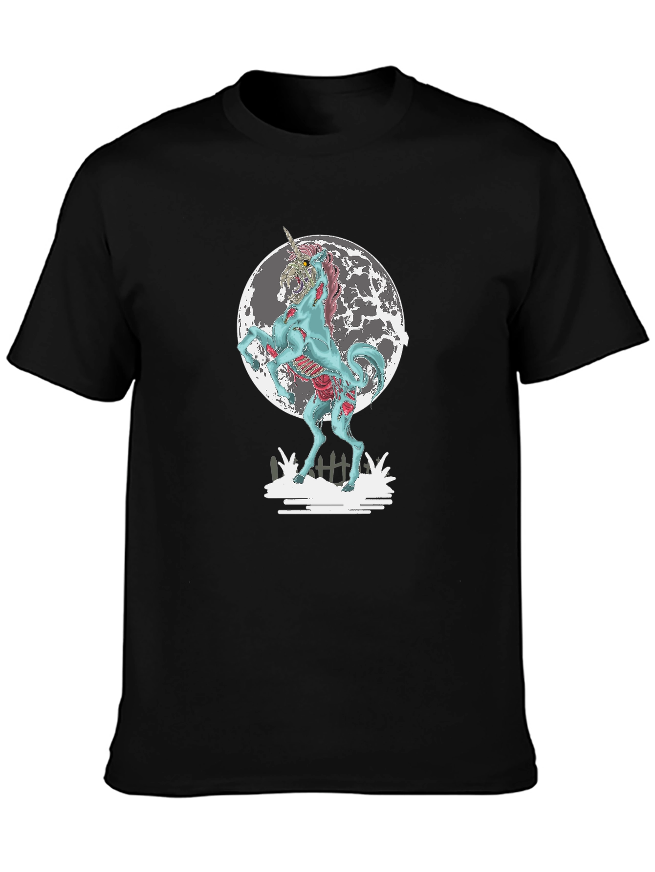 Zombie Unicorn Graphic T-Shirt