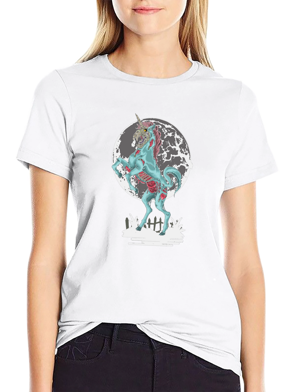 Zombie Unicorn Graphic T-Shirt