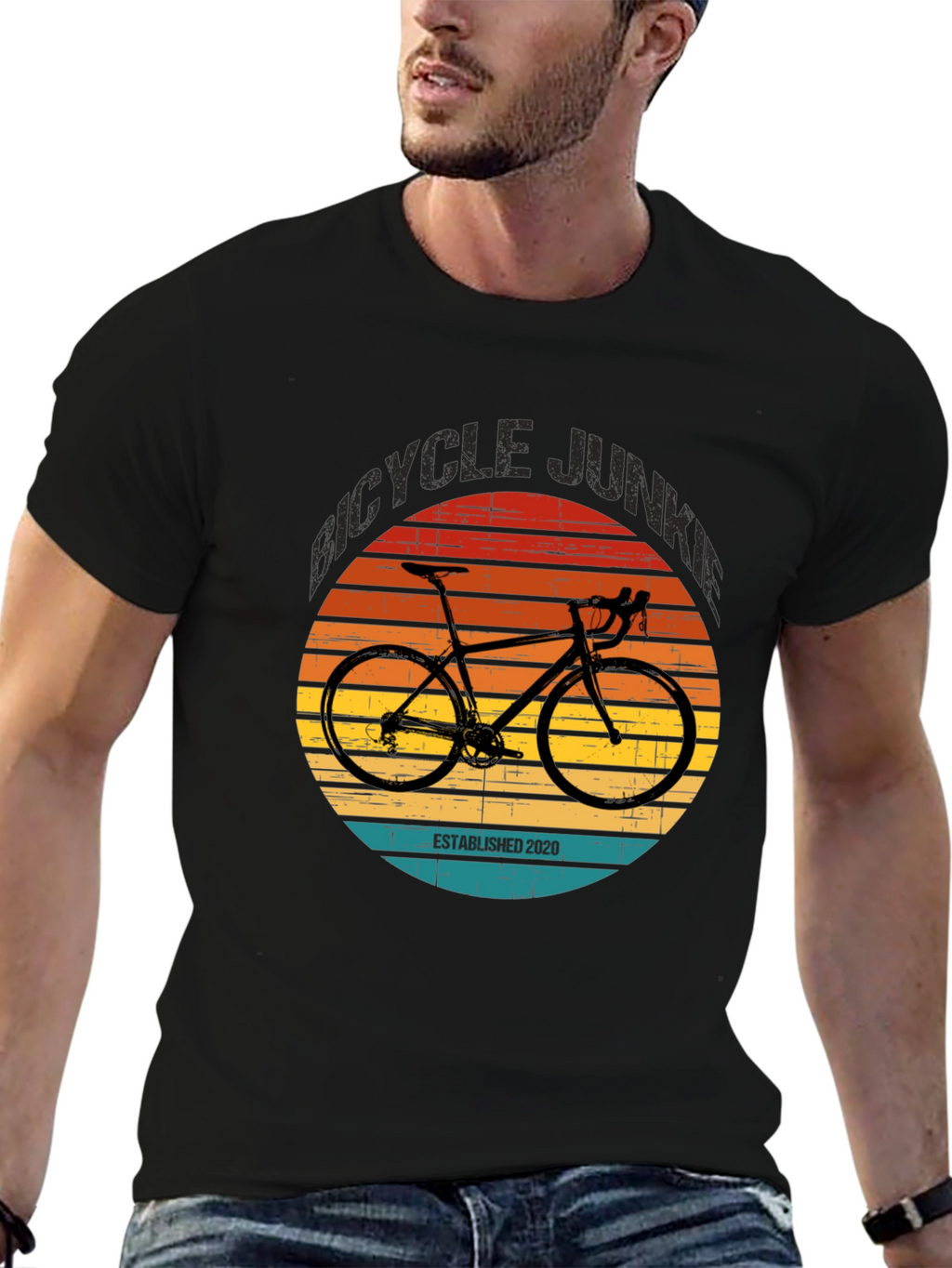 Bicycle Junkie Established 2020 T-Shirt