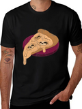 Sloth Pizza Graphic Tee - Relax and Eat!