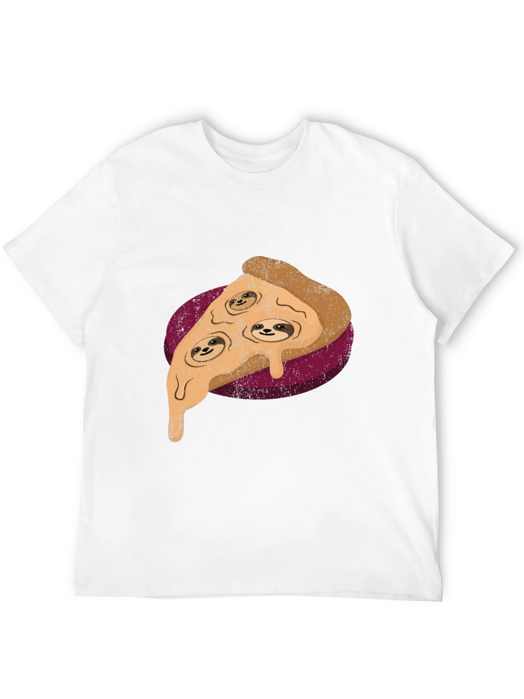 Sloth Pizza Graphic Tee - Relax and Eat!