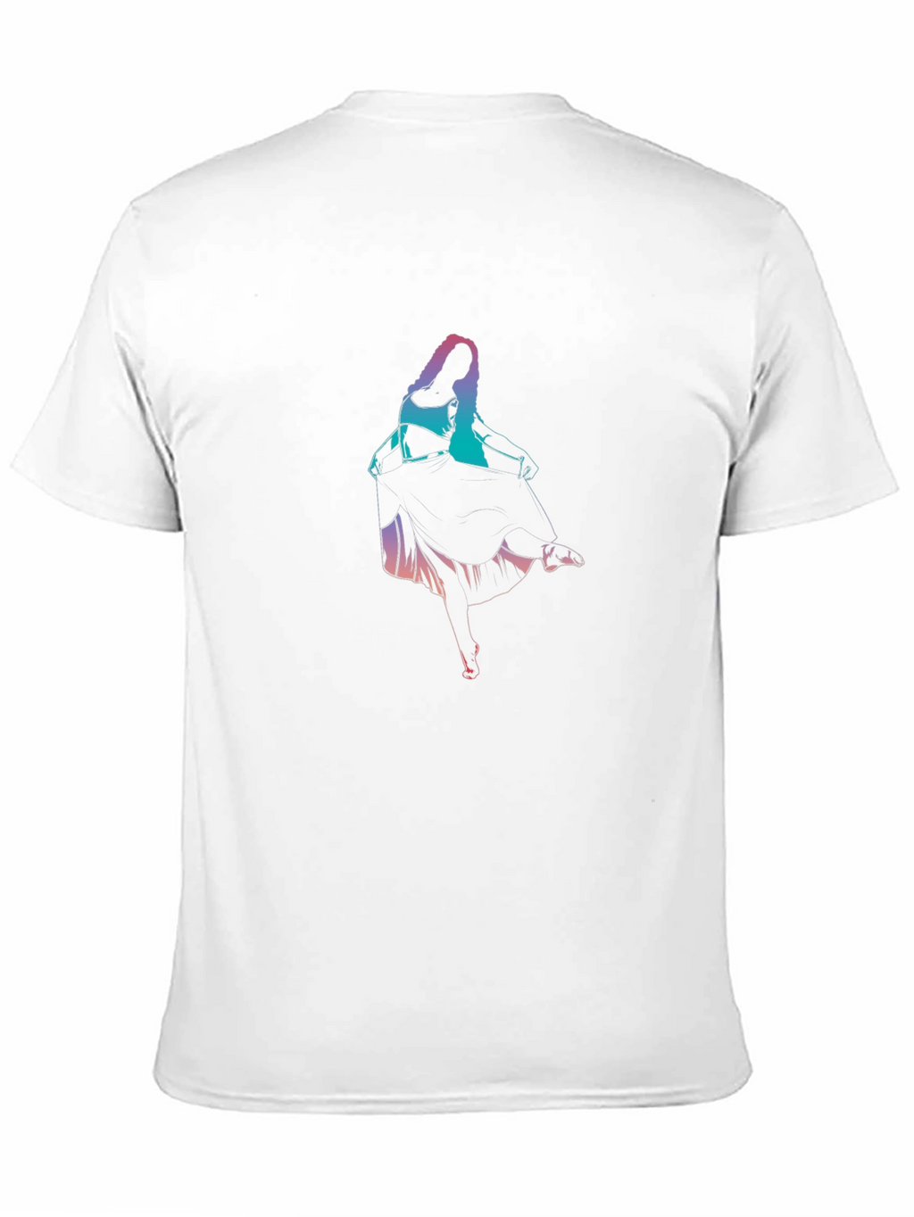 Gradient Dancer Graphic Black T-Shirt