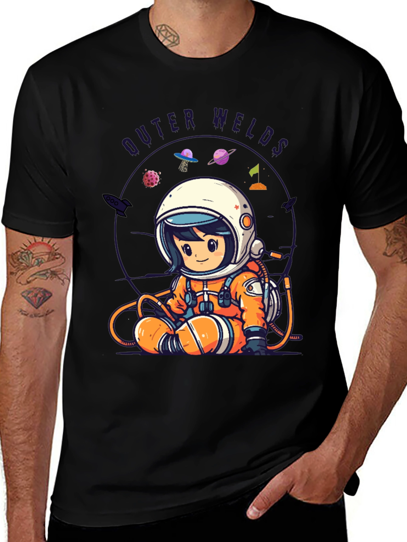 Outer Welds Astronaut Graphic Tee