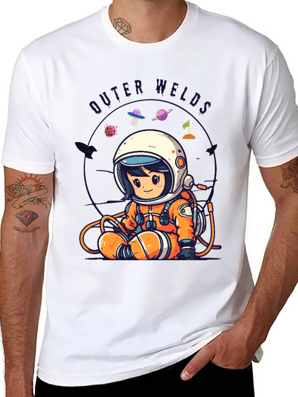 Outer Welds Astronaut Graphic Tee