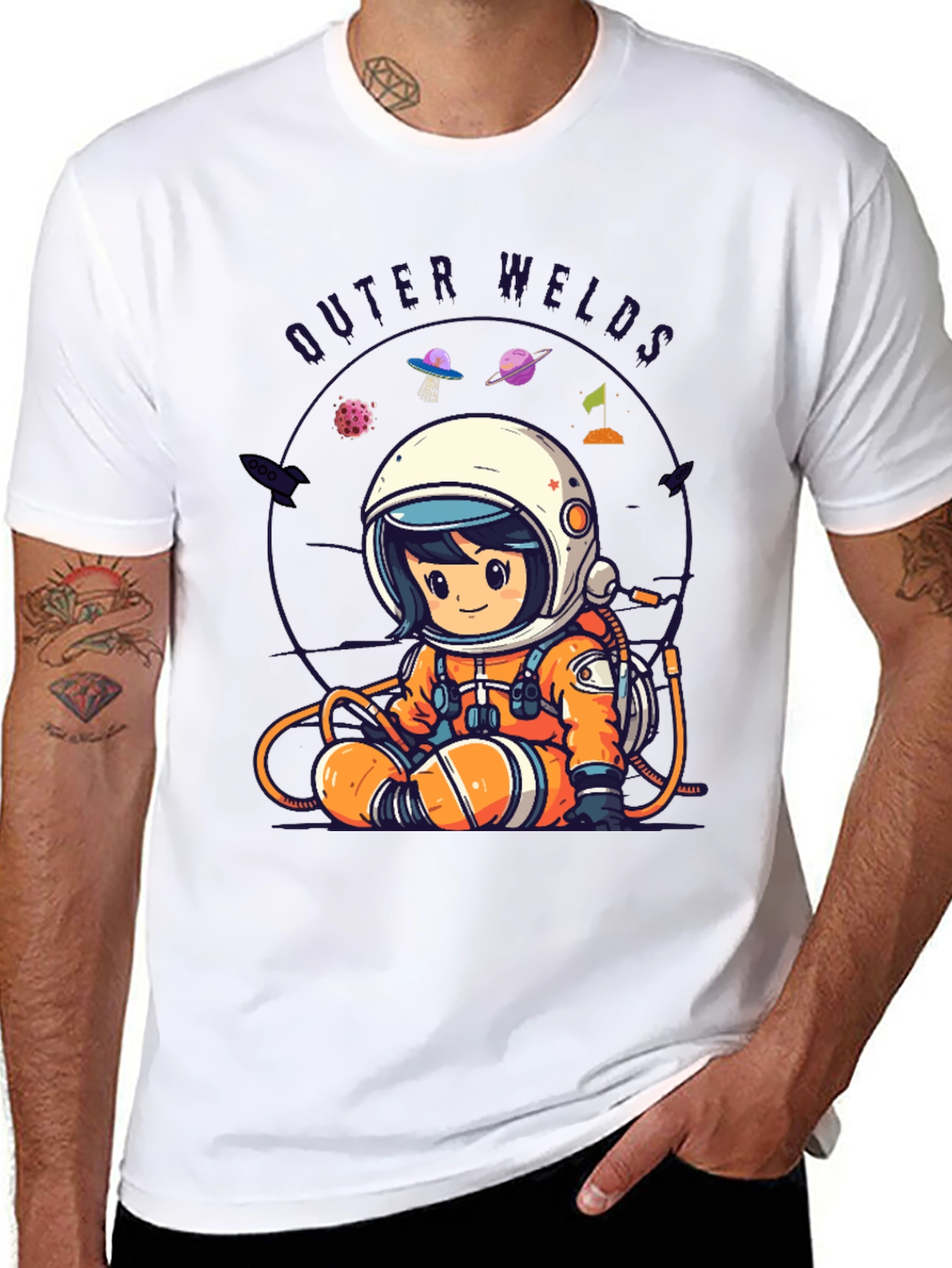 Outer Welds Astronaut Graphic Tee