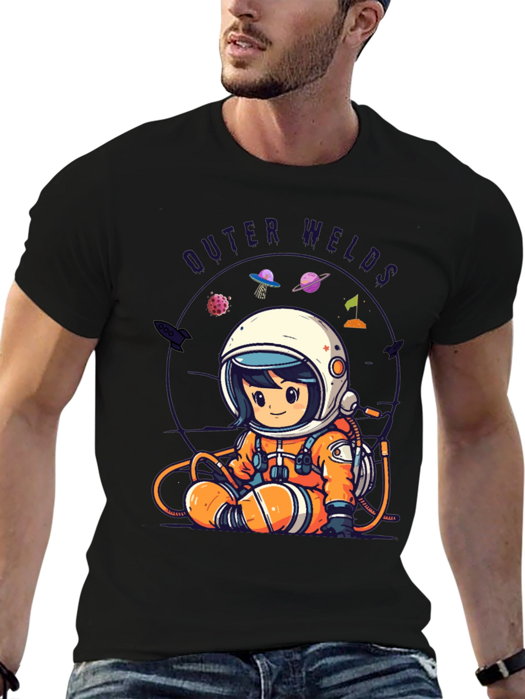 Outer Welds Astronaut Graphic Tee