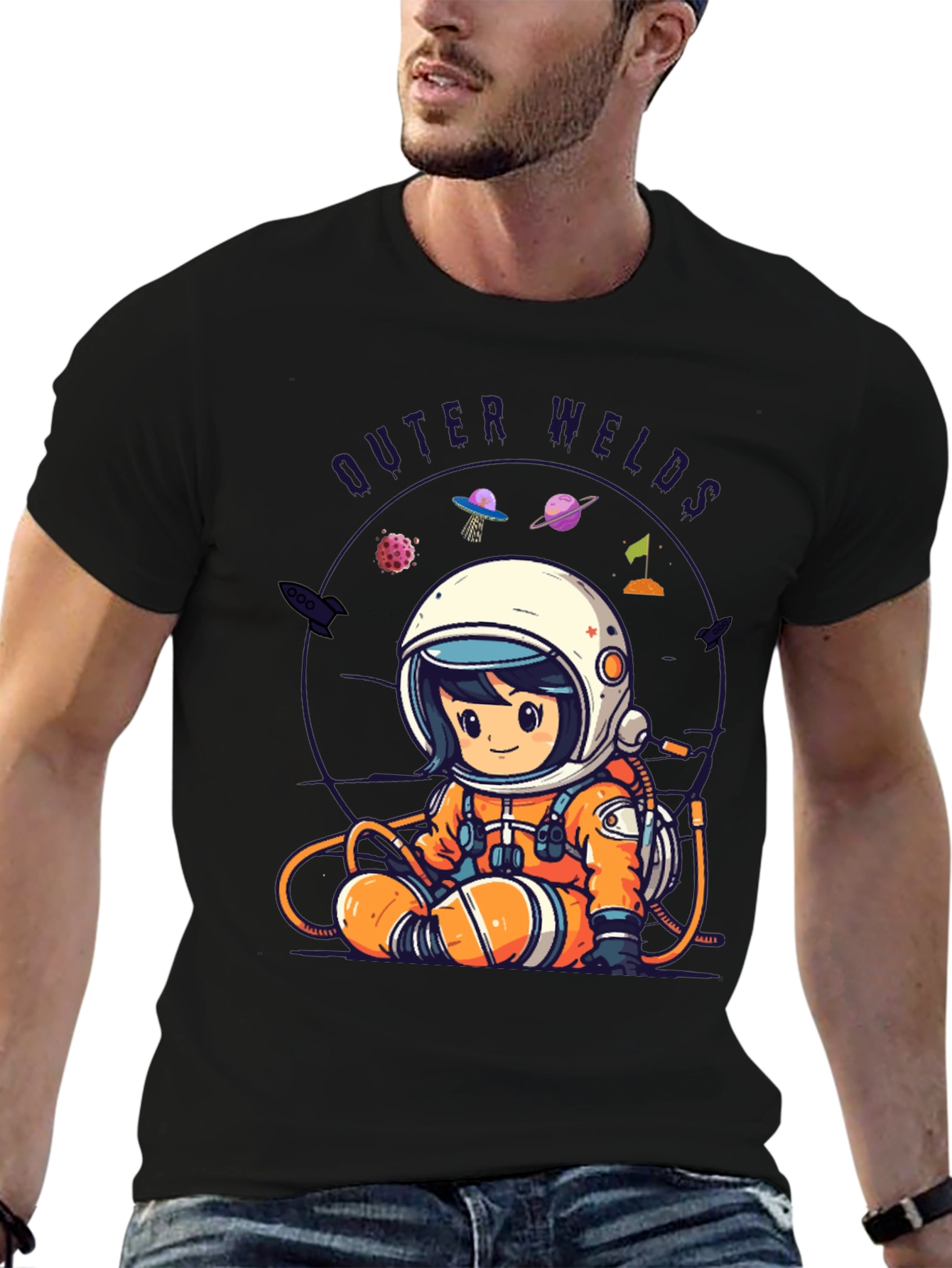 Outer Welds Astronaut Graphic Tee