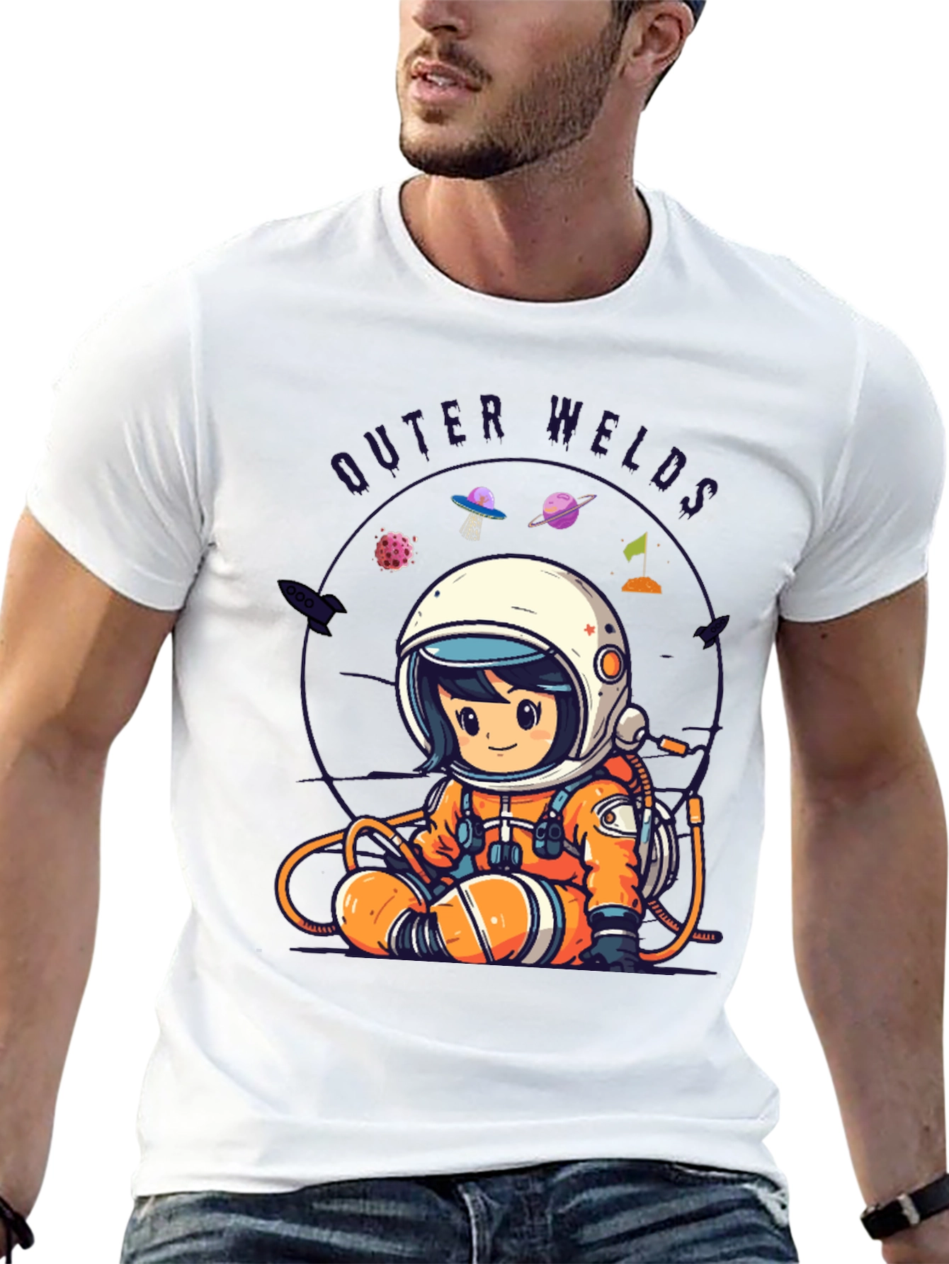 Outer Welds Astronaut Graphic Tee