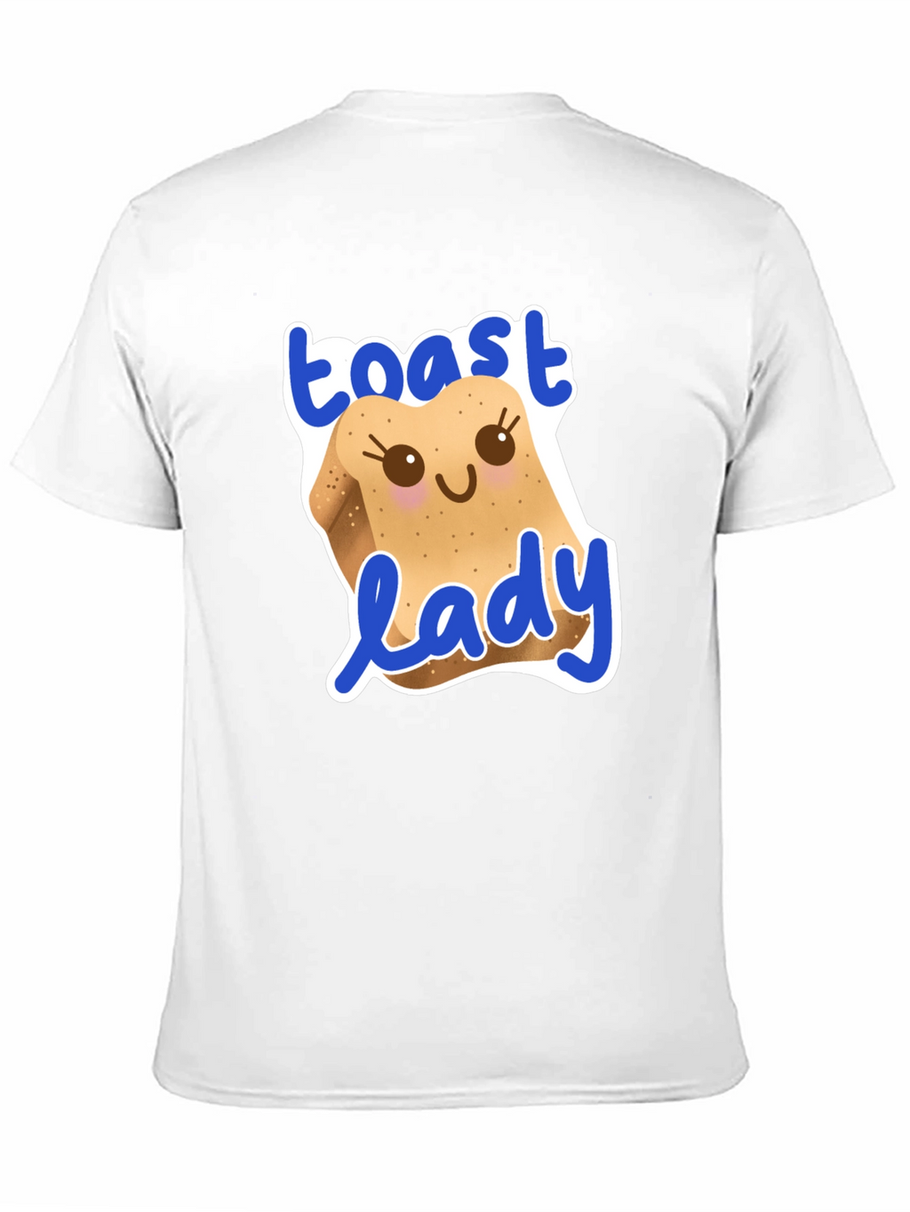 Toast Lady Graphic T-Shirt - Cute Foodie Tee