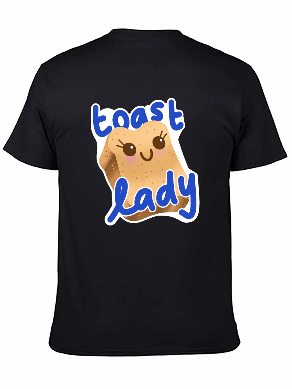 Toast Lady Graphic T-Shirt - Cute Foodie Tee