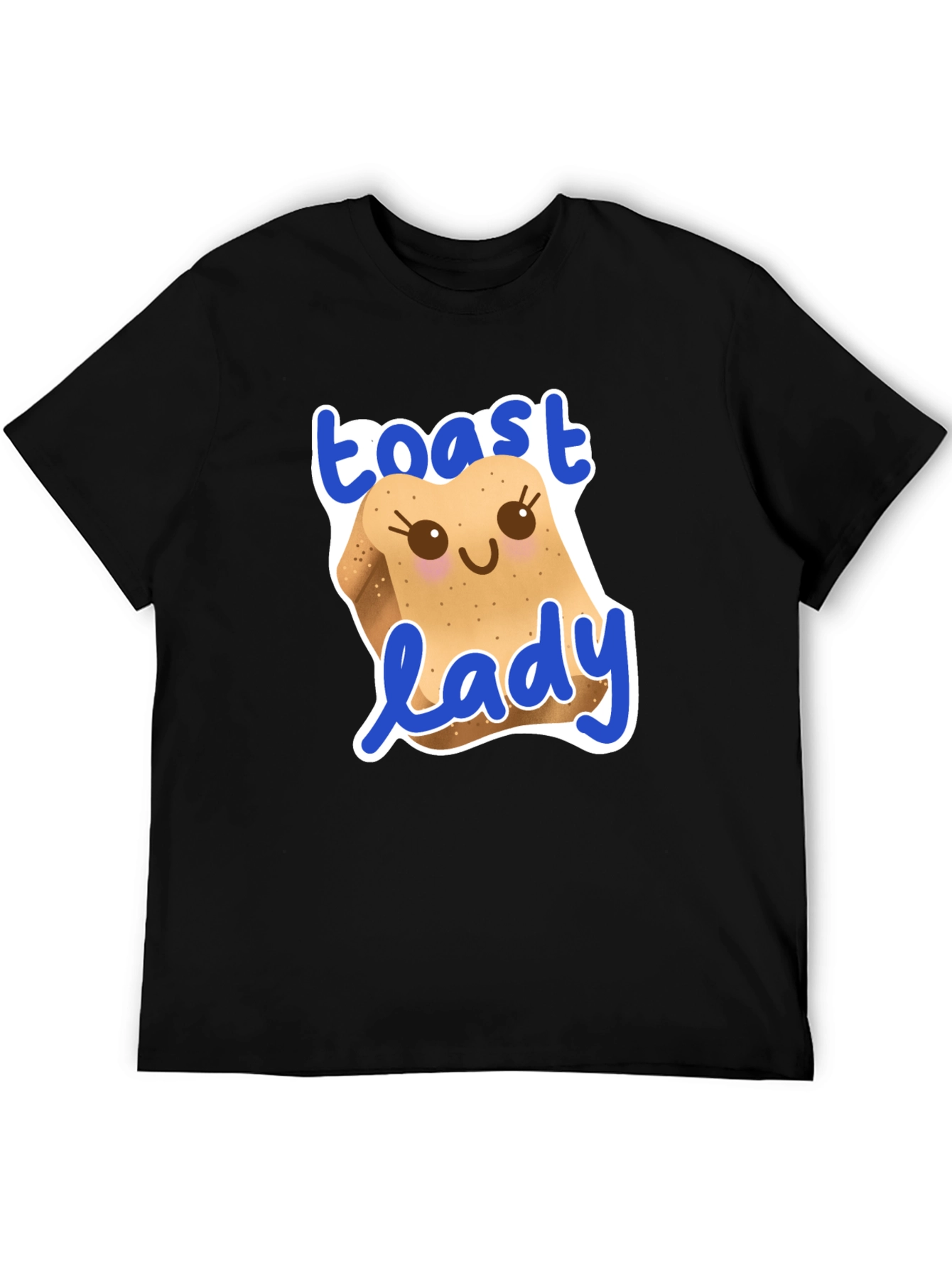 Toast Lady Graphic T-Shirt - Cute Foodie Tee