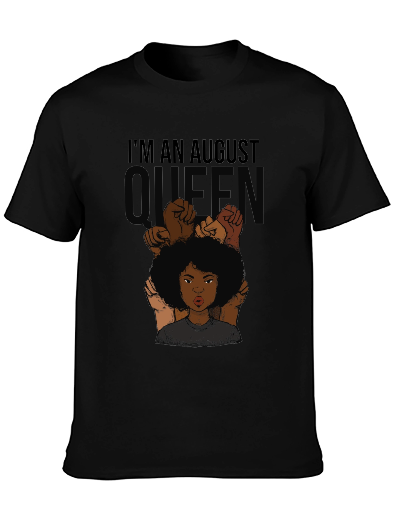 August Queen Black Pride T-Shirt