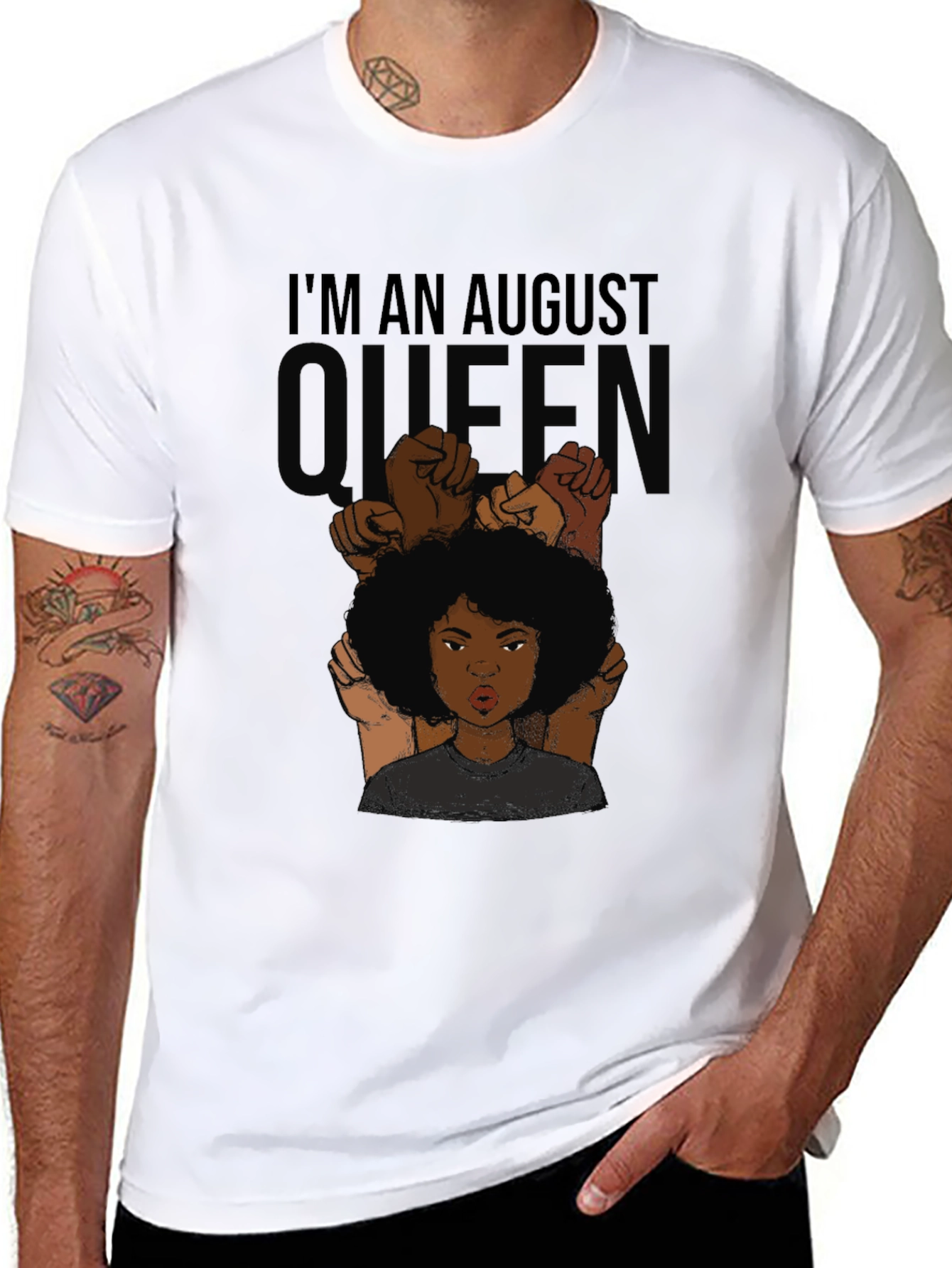 August Queen Black Pride T-Shirt
