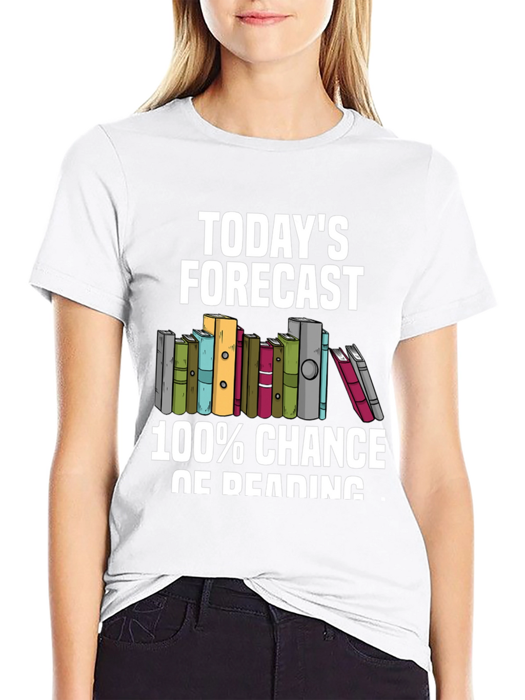 Todays Forecast 100% Chance of Reading T-Shirt
