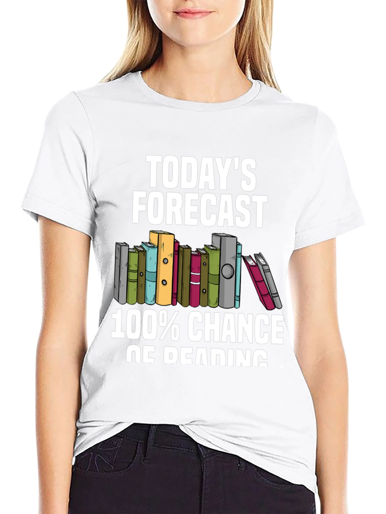 Todays Forecast 100% Chance of Reading T-Shirt