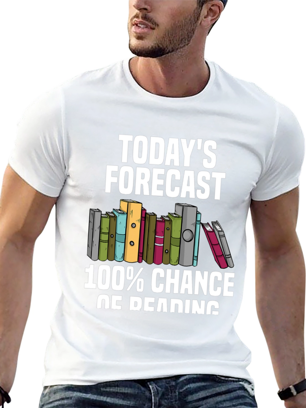Todays Forecast 100% Chance of Reading T-Shirt