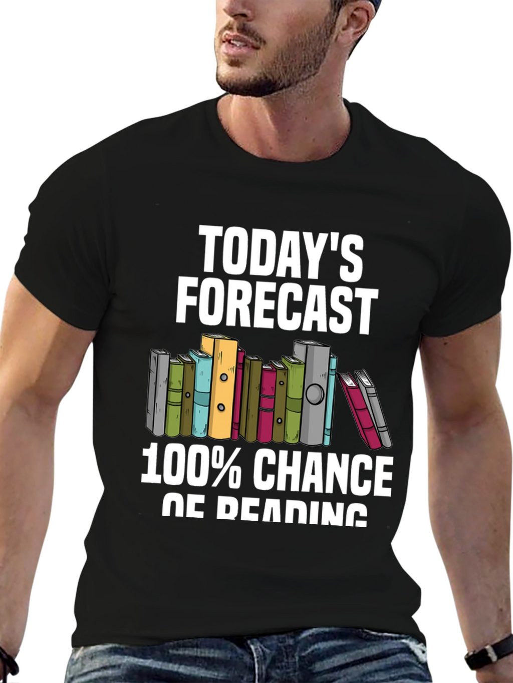 Todays Forecast 100% Chance of Reading T-Shirt
