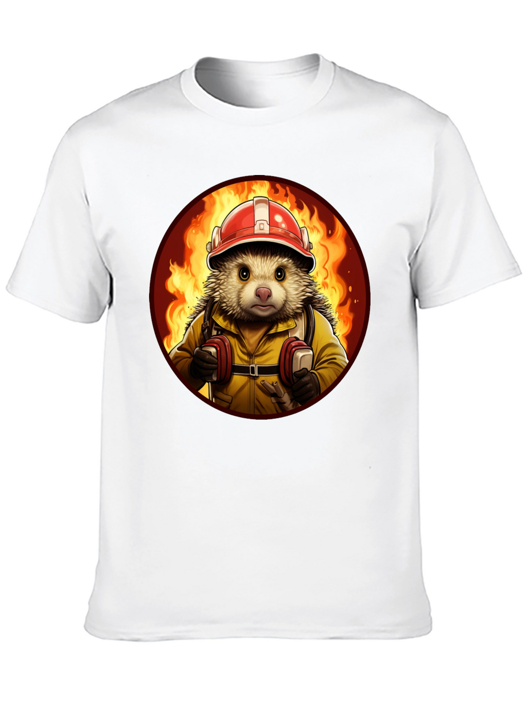Firefighter Hedgehog T-Shirt