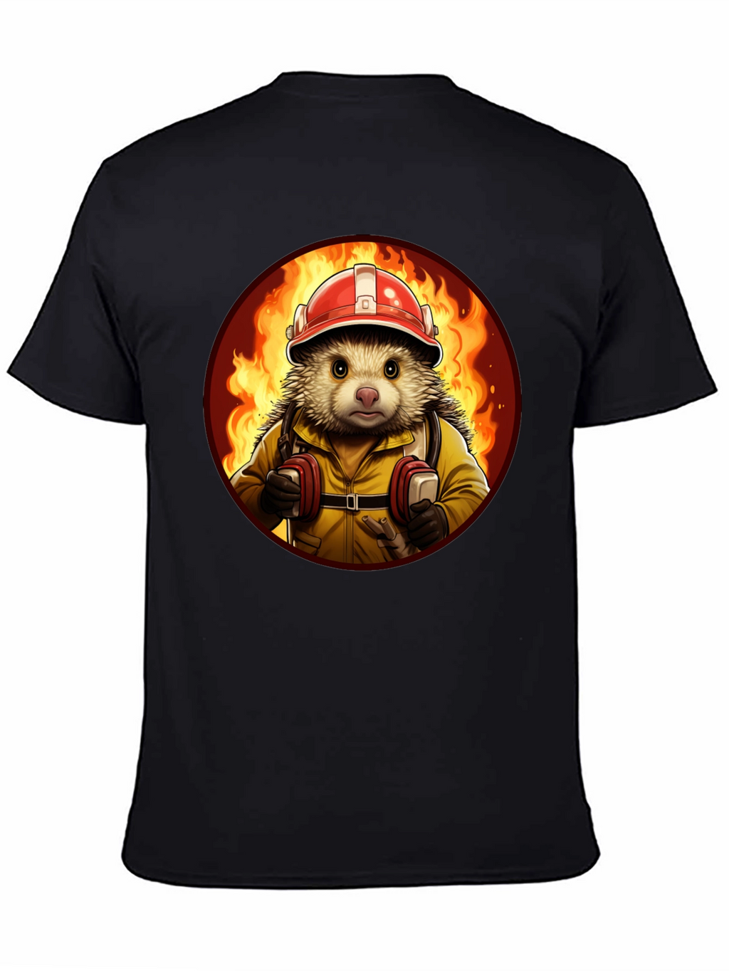 Firefighter Hedgehog T-Shirt
