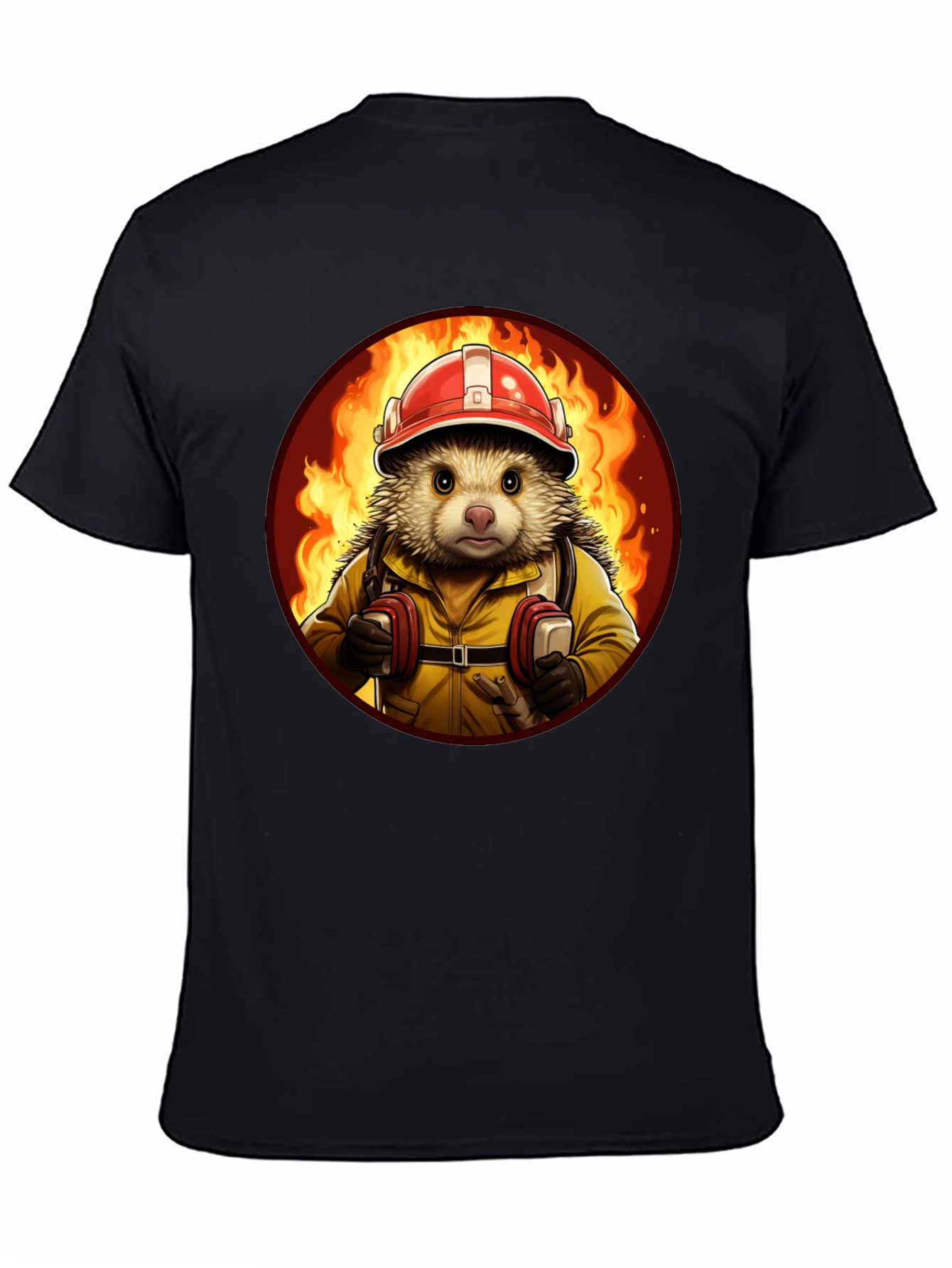 Firefighter Hedgehog T-Shirt