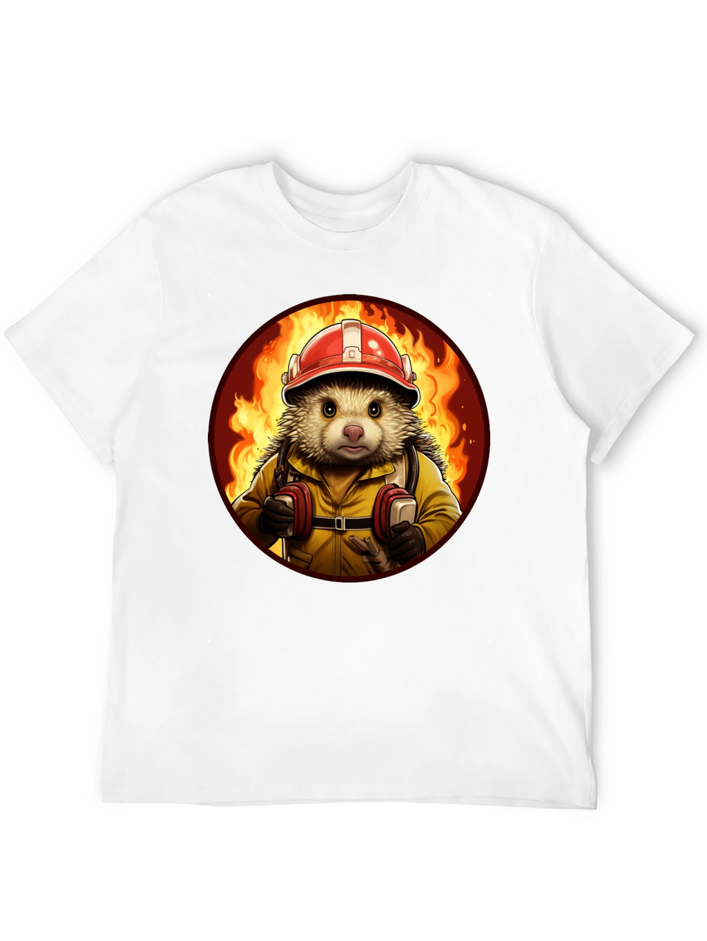 Firefighter Hedgehog T-Shirt
