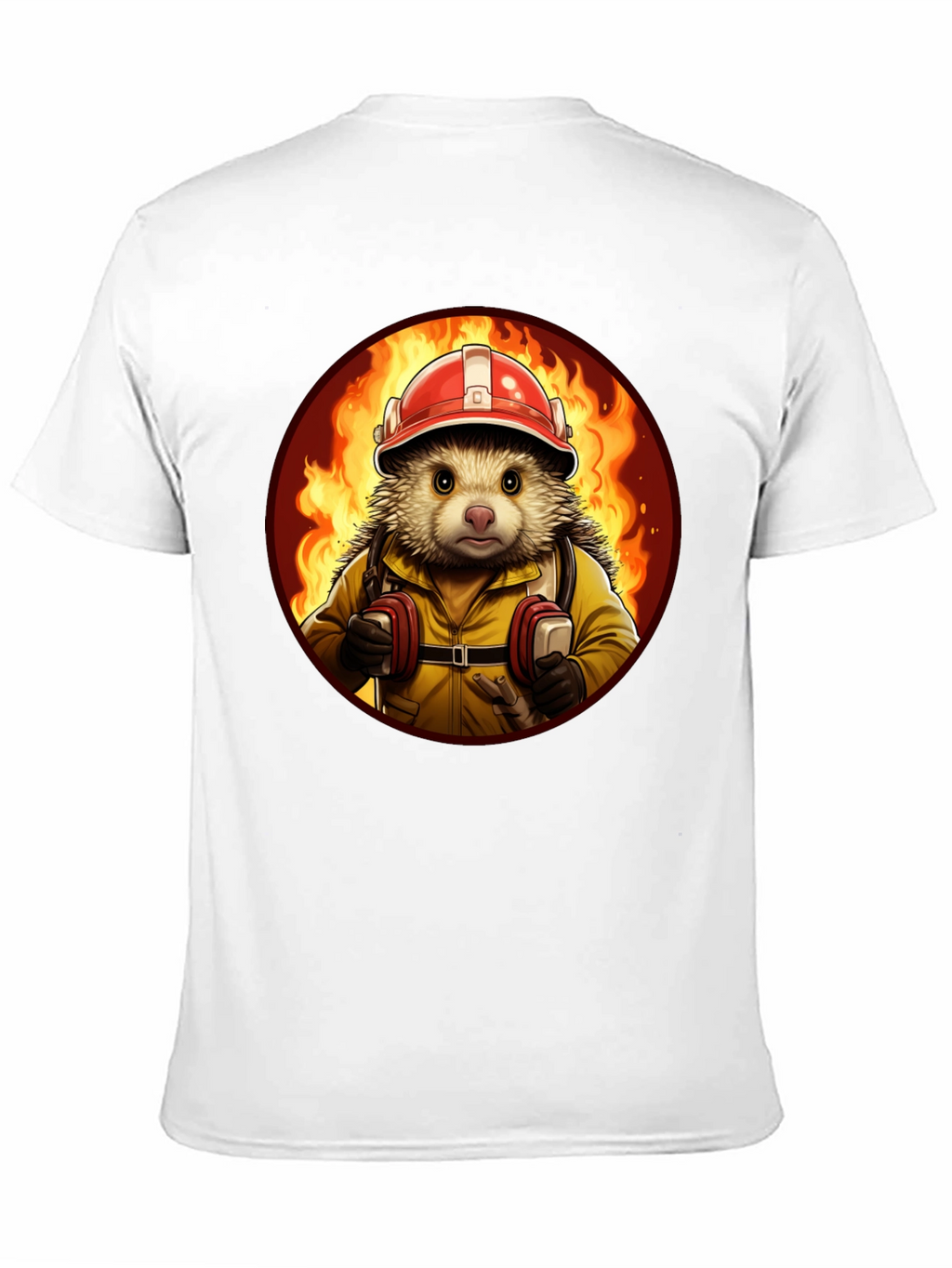 Firefighter Hedgehog T-Shirt