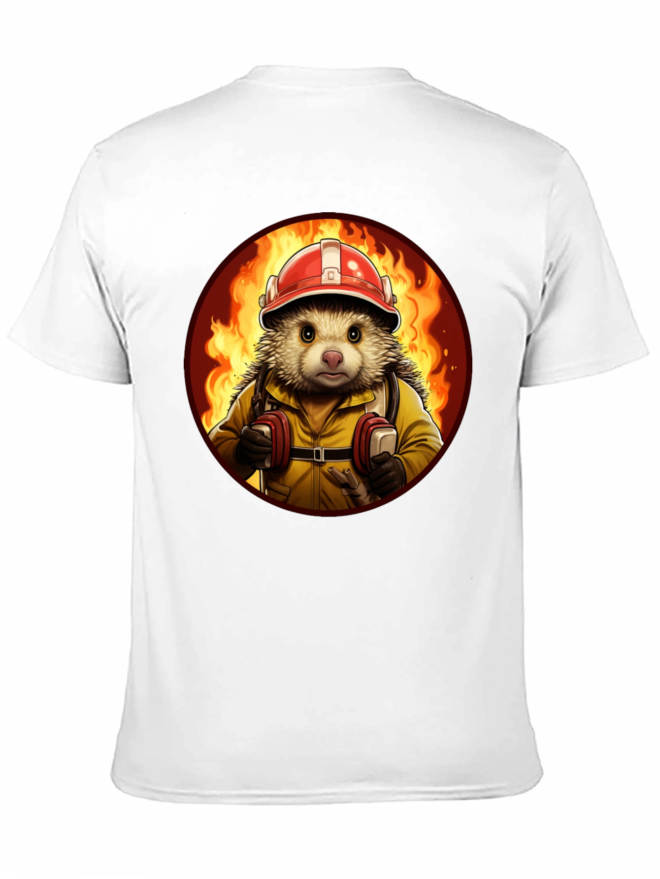 Firefighter Hedgehog T-Shirt