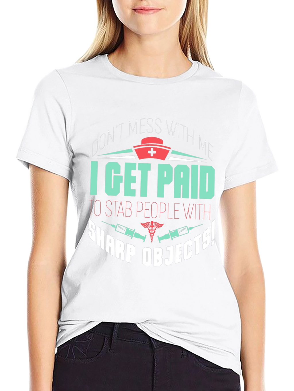 Funny Nurse T-Shirt - Sharp Objects