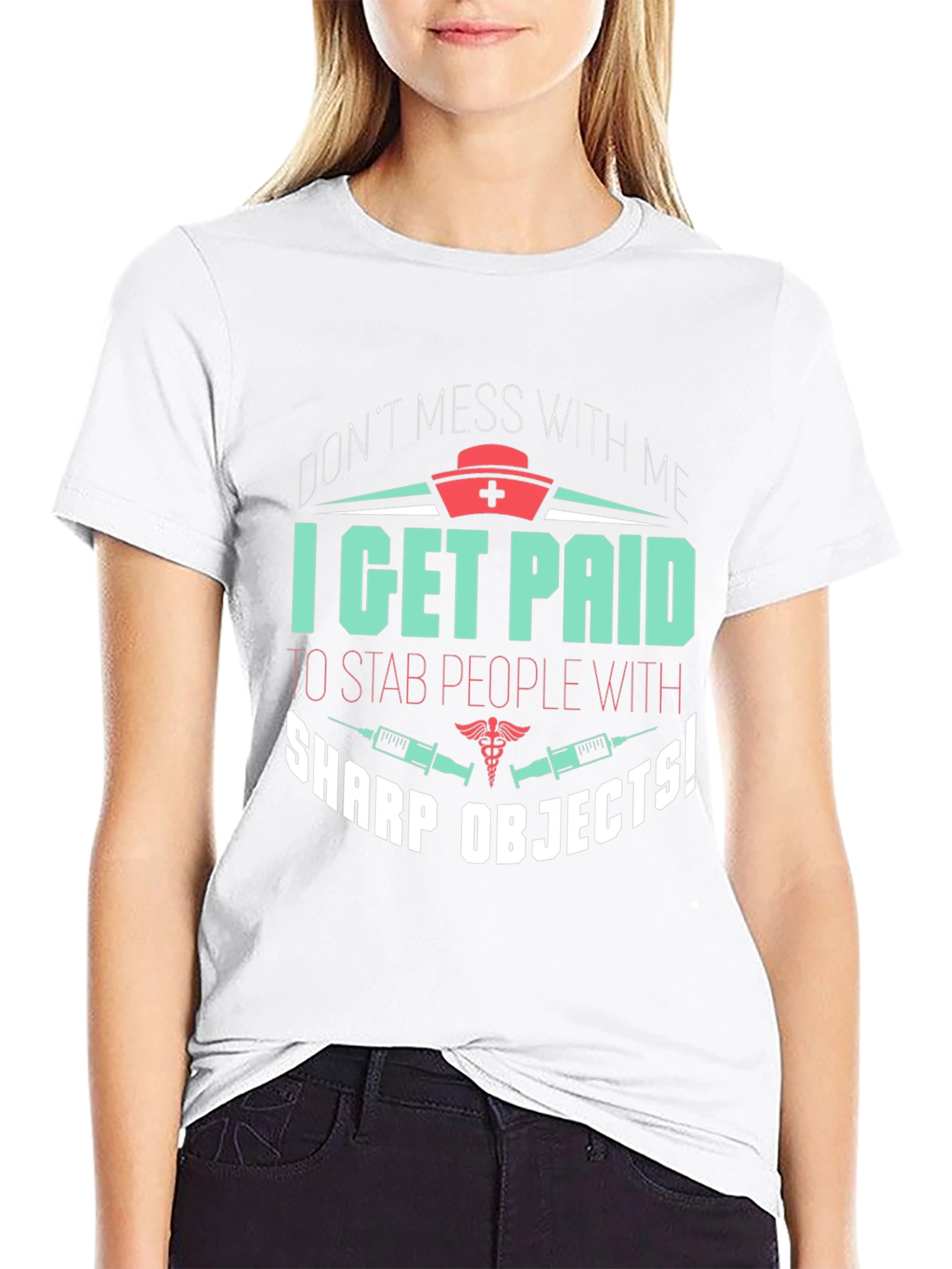 Funny Nurse T-Shirt - Sharp Objects
