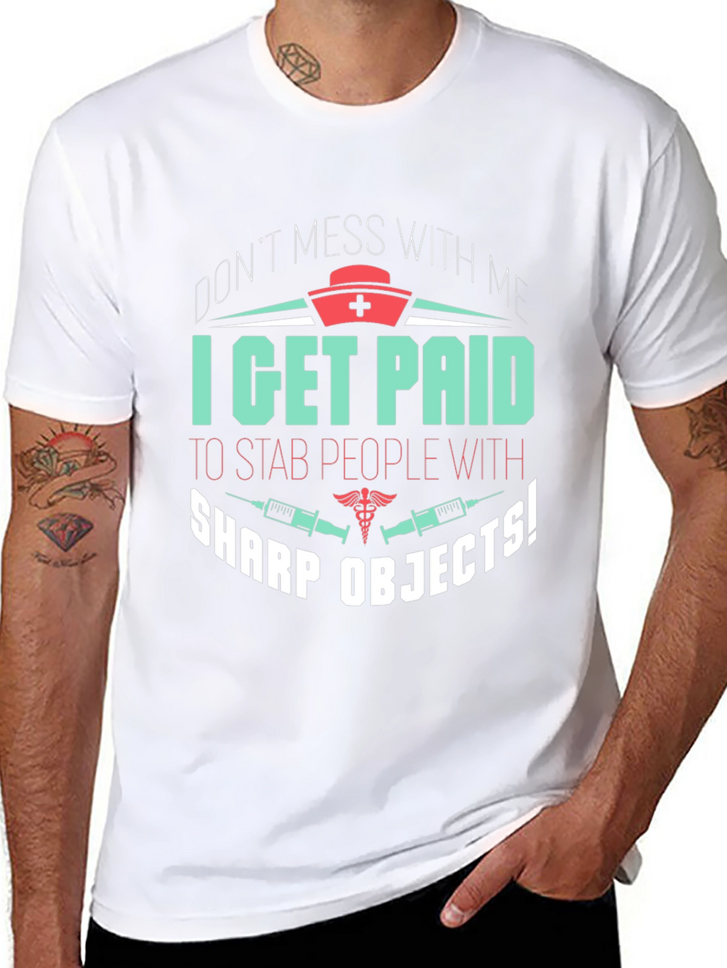 Funny Nurse T-Shirt - Sharp Objects
