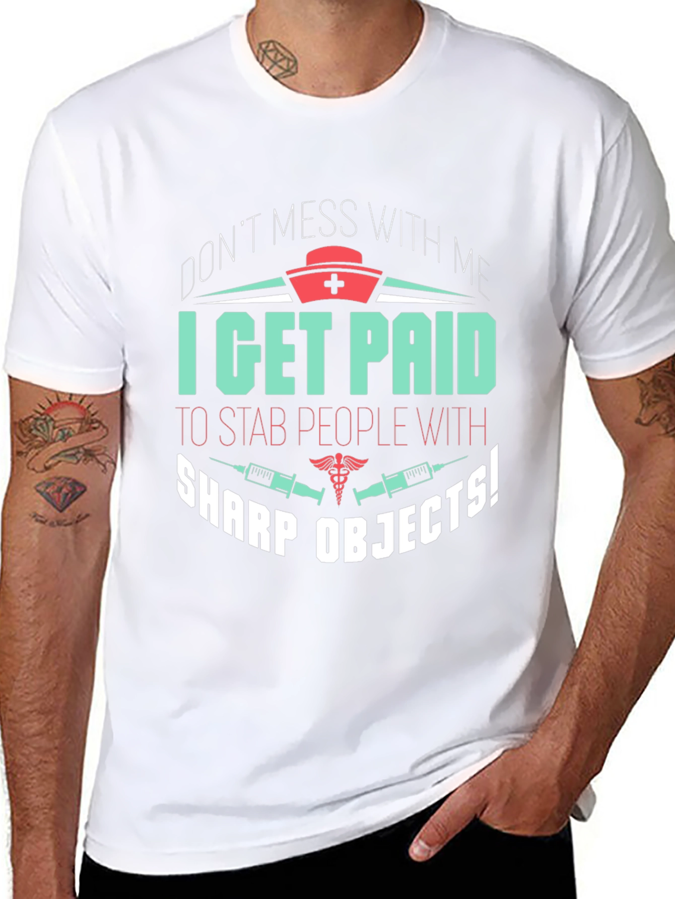 Funny Nurse T-Shirt - Sharp Objects